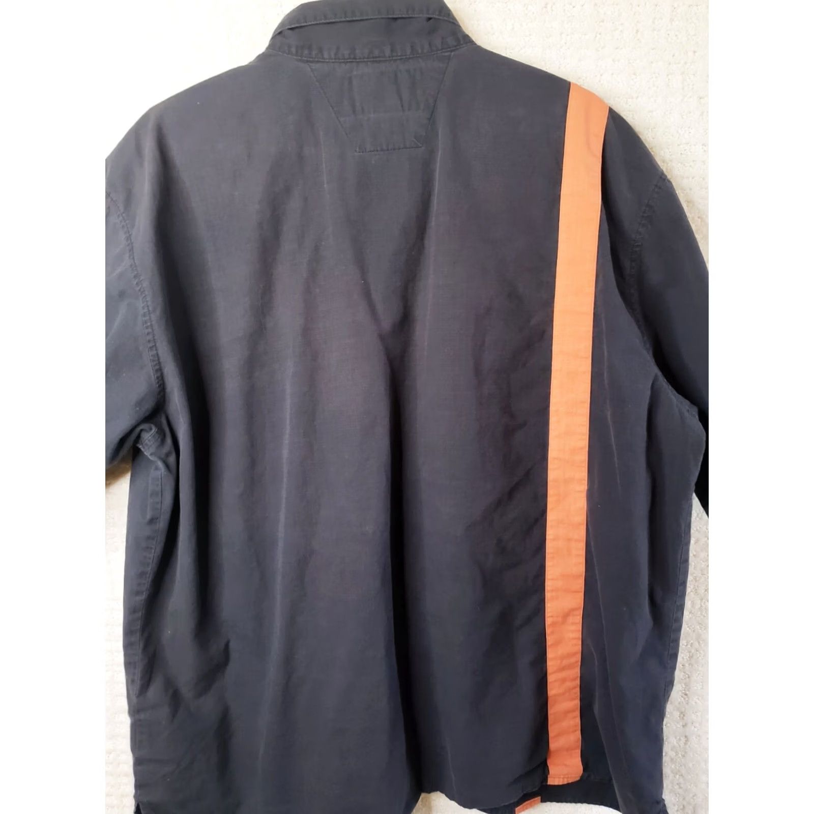 Harley Davidson Harley-Davidson Motorcycles Mechanic Shirt Men's Size 2XL Black Orange Stripe Logo Size US XXL / EU 58 / 5 - 6 Thumbnail