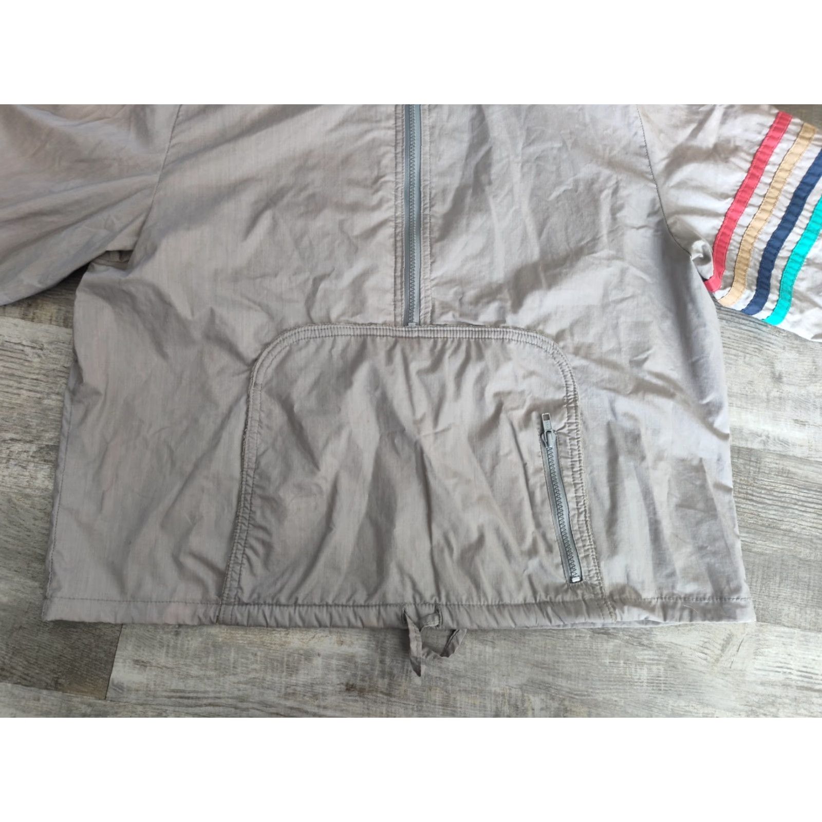 Vintage Vintage Frank Shorter Men's Waterproof Rain Jacket L Nylon Striped Outdoor 80s Sports Size US L / EU 52-54 / 3 - 6 Thumbnail