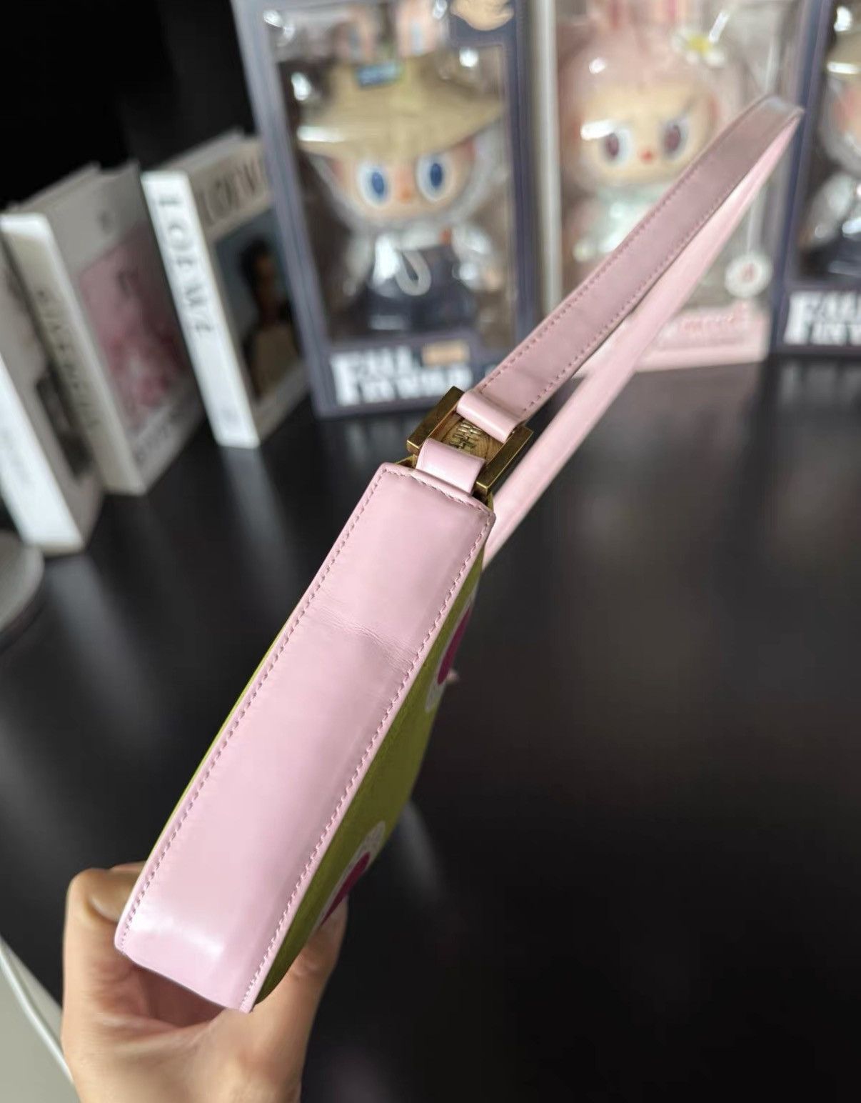Bvlgari Bvlgari Vintage Pink & Green Six-Tube Underarm J36 Size ONE SIZE - 6 Thumbnail