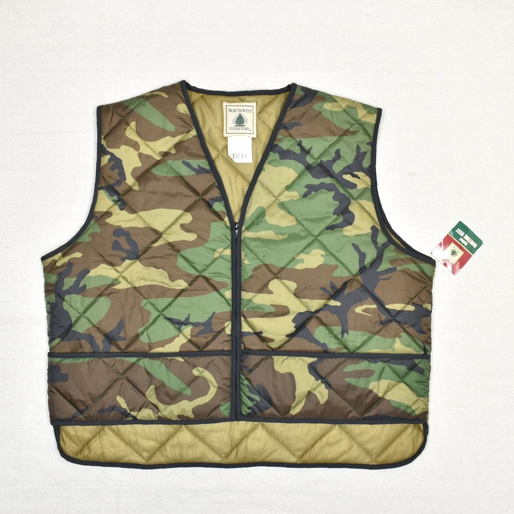 Vintage VINTAGE Northwest Territory Camouflage Vest Mens 2XL Quilted Green Polyester Nylon Shirt Size XXL / US 16-18 / IT 52-54 - 2 Thumbnail