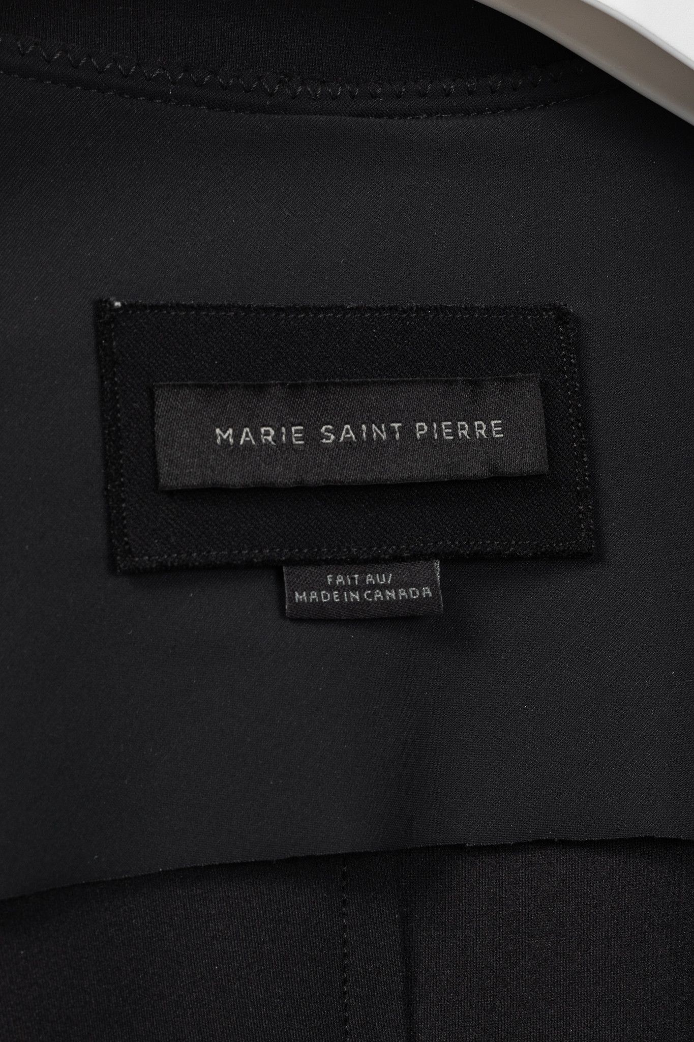 Marie Saint Pierre Marie Saint Pierre Neoprene Metallic-Neck Open-Front Coat Size L / US 10 / IT 46 - 4 Thumbnail