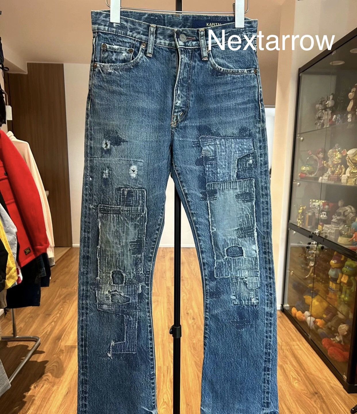 Kapital genuine Japanese Boro tattered distressed jeans