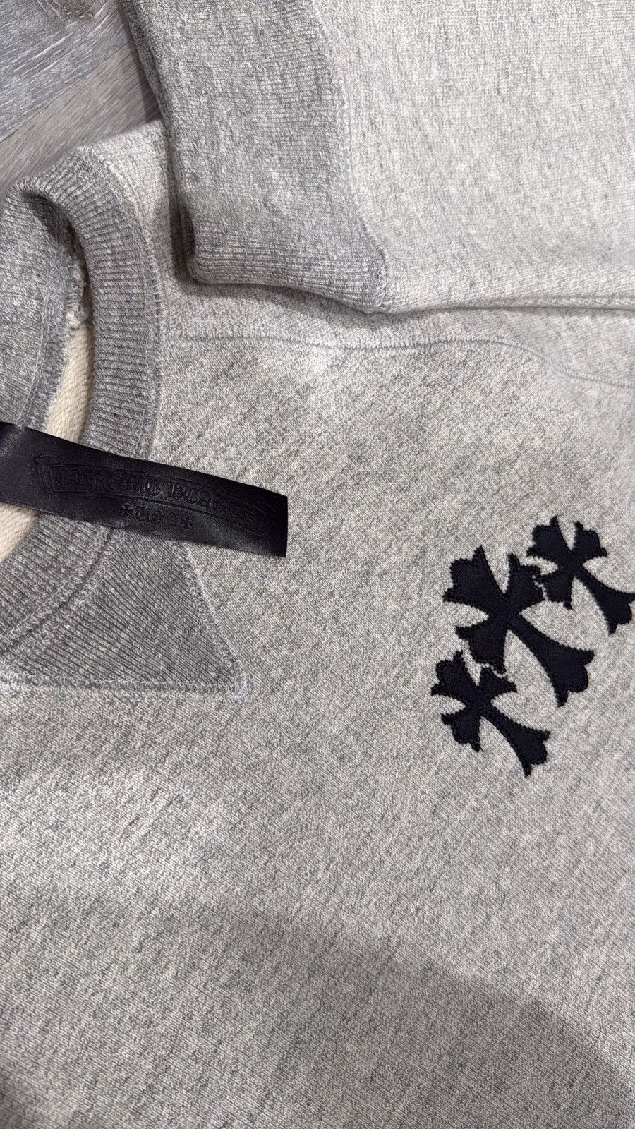 Chrome Hearts Chrome Hearts Triple Cross Patch Crewneck Size US L / EU 52-54 / 3 - 2 Thumbnail