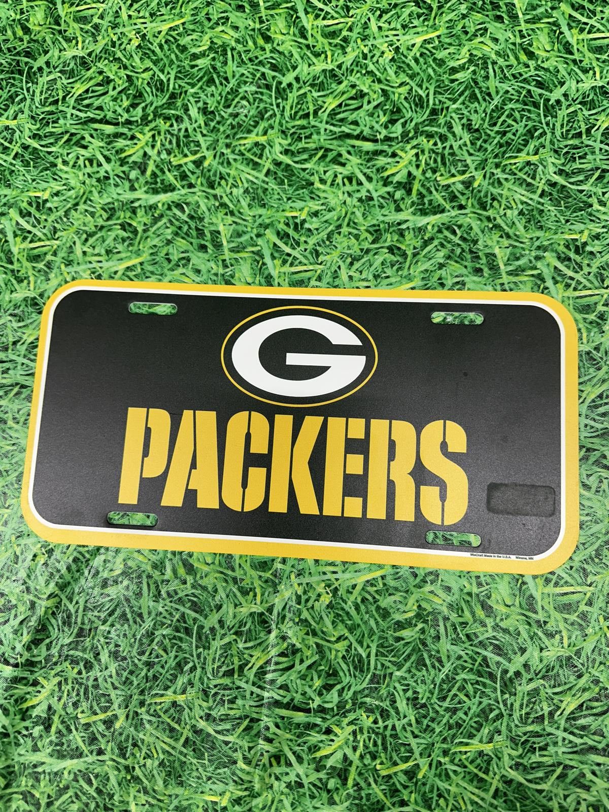 NFL Green Bay Packers License Plate Plastic NFL NEW Size ONE SIZE - 1 Thumbnail