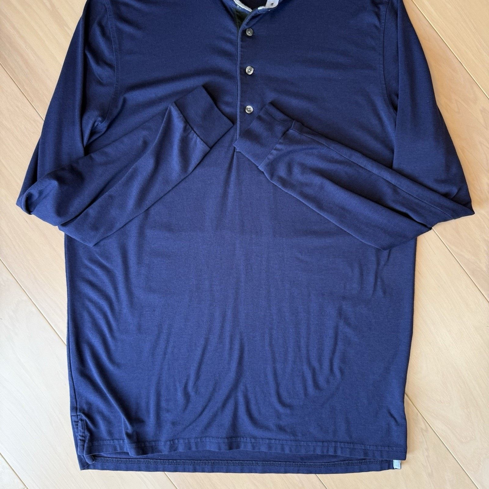 Other Greyson Apache Polo Shirt Medium Navy Long Sleeve Golf Size US M / EU 48-50 / 2 - 6 Thumbnail