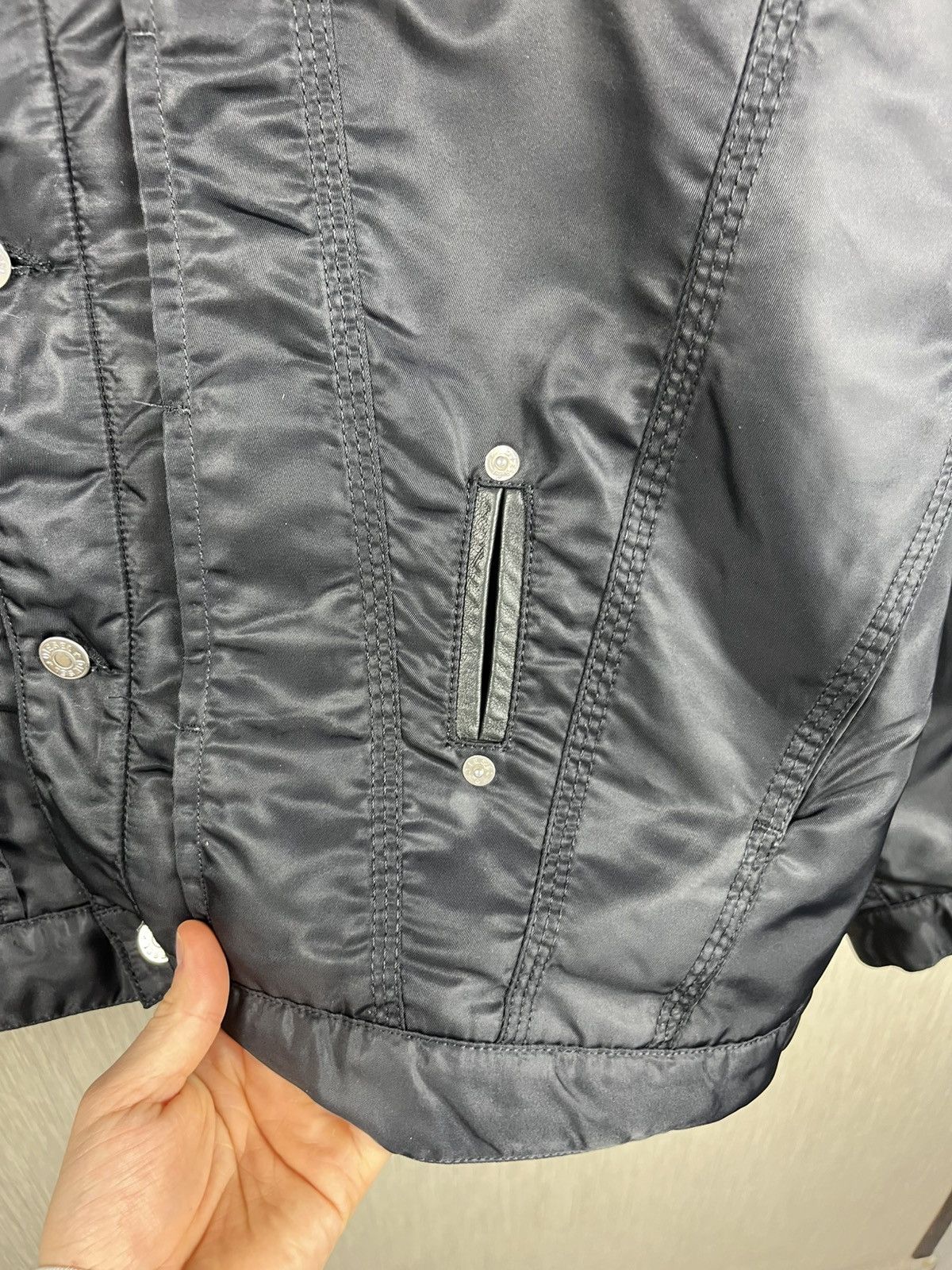 Diesel Vintage 90s Diesel Denver jacket workwear nylon leather boxy Size US XXL / EU 58 / 5 - 11 Thumbnail