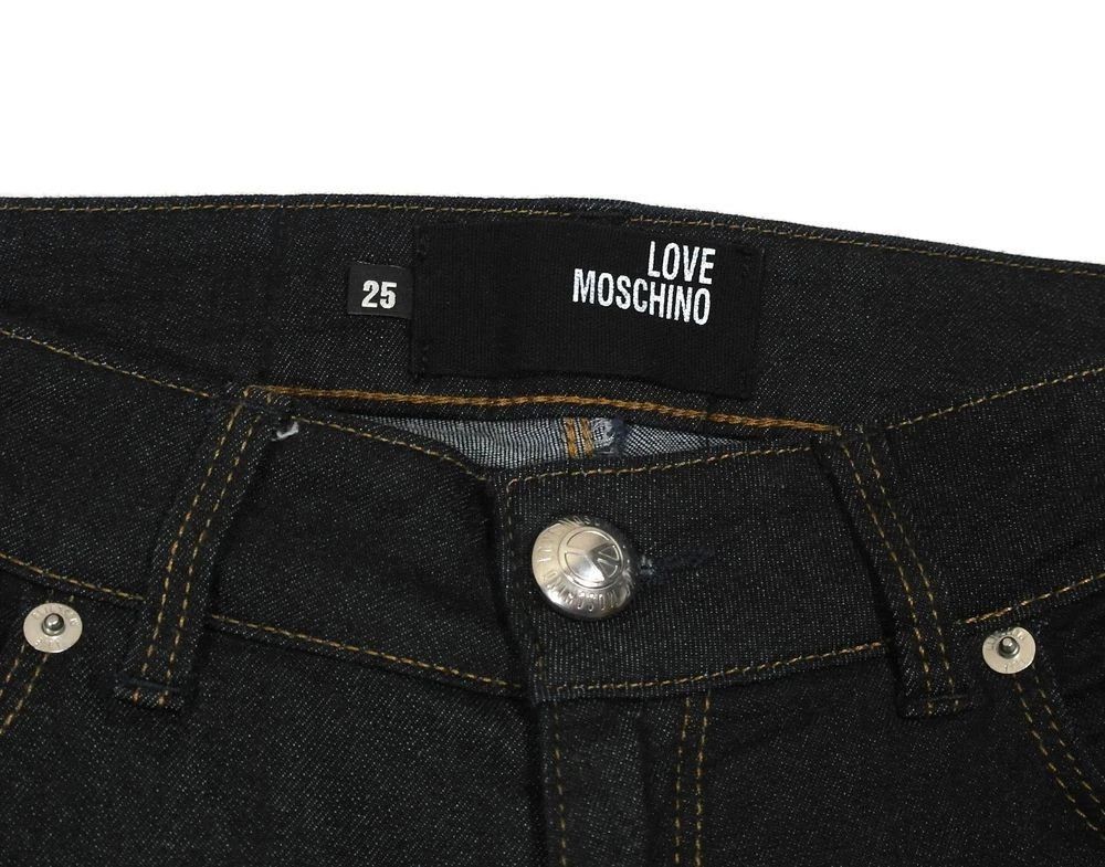 Love Moschino Love Moschino women's skinny pants size 25 dark blue Size 25" / US 0 / IT 36 - 9 Thumbnail