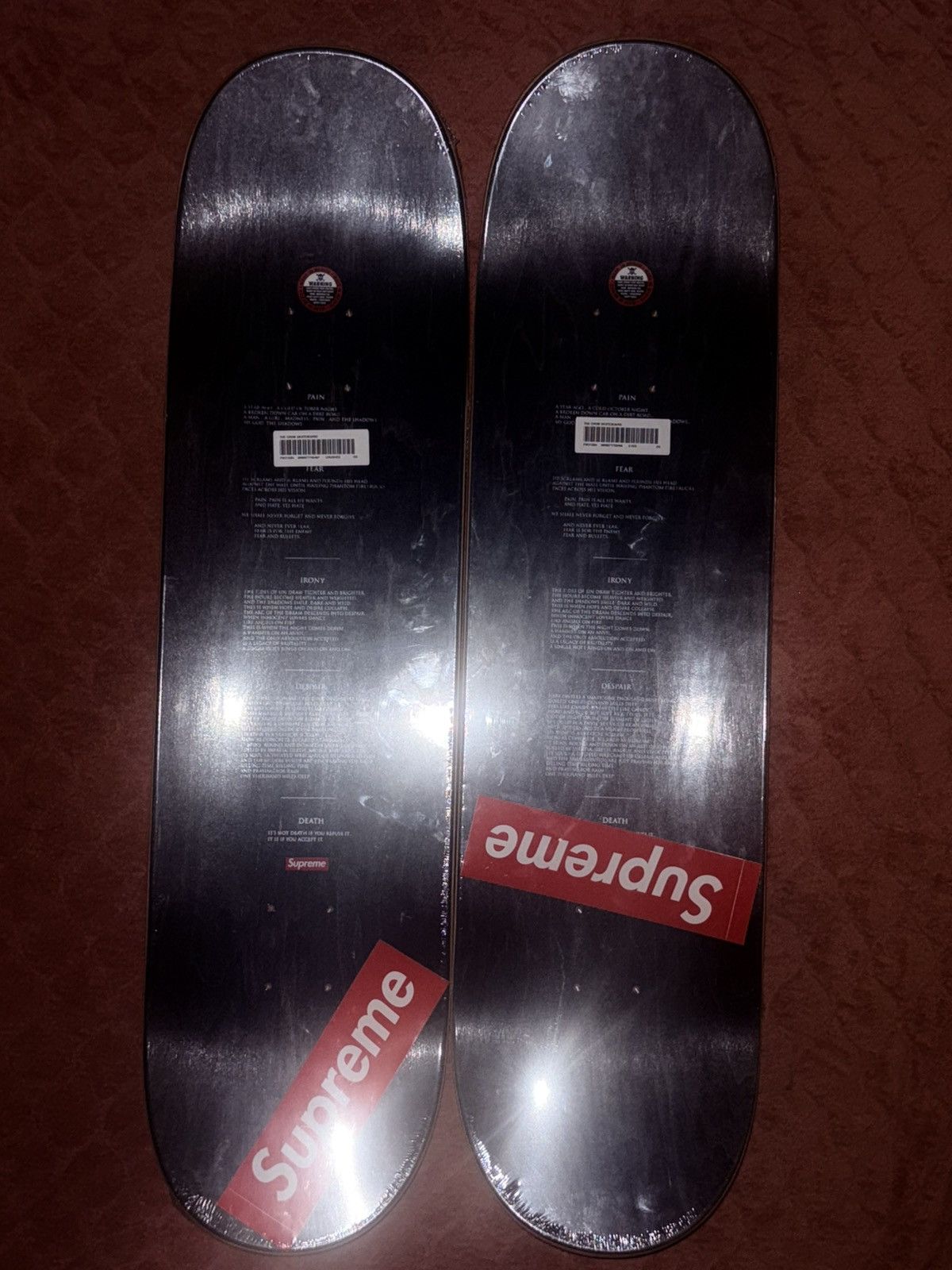 Supreme Supreme The Crow Skateboard Deck Set Size 8.5 BRAND NEW Size ONE SIZE - 3 Thumbnail