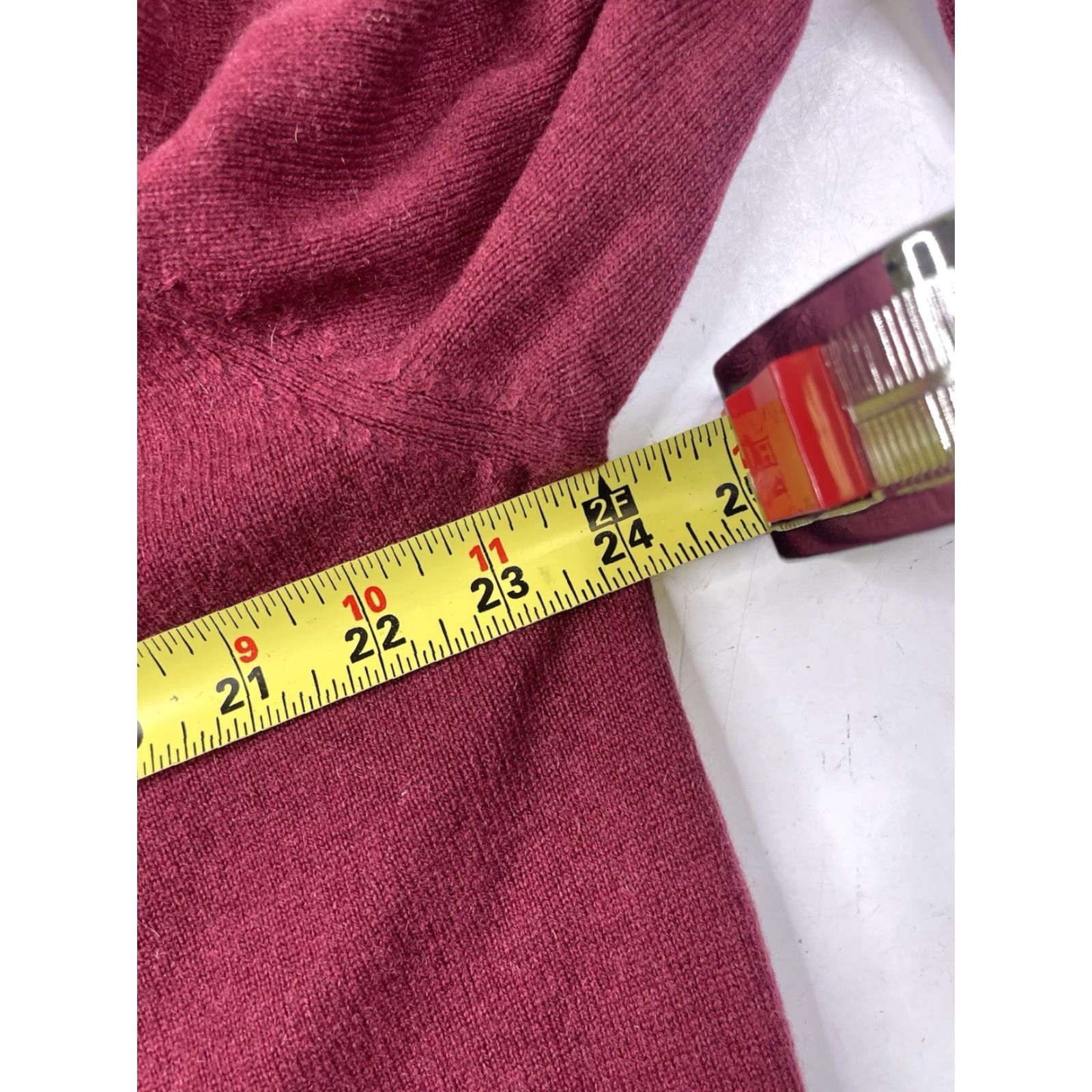 Jos. A. Bank Executive Collection JOS A. BANK 100% Cashmere Crew Sweater Burgundy Men’s Large Size US XL / EU 56 / 4 - 6 Thumbnail