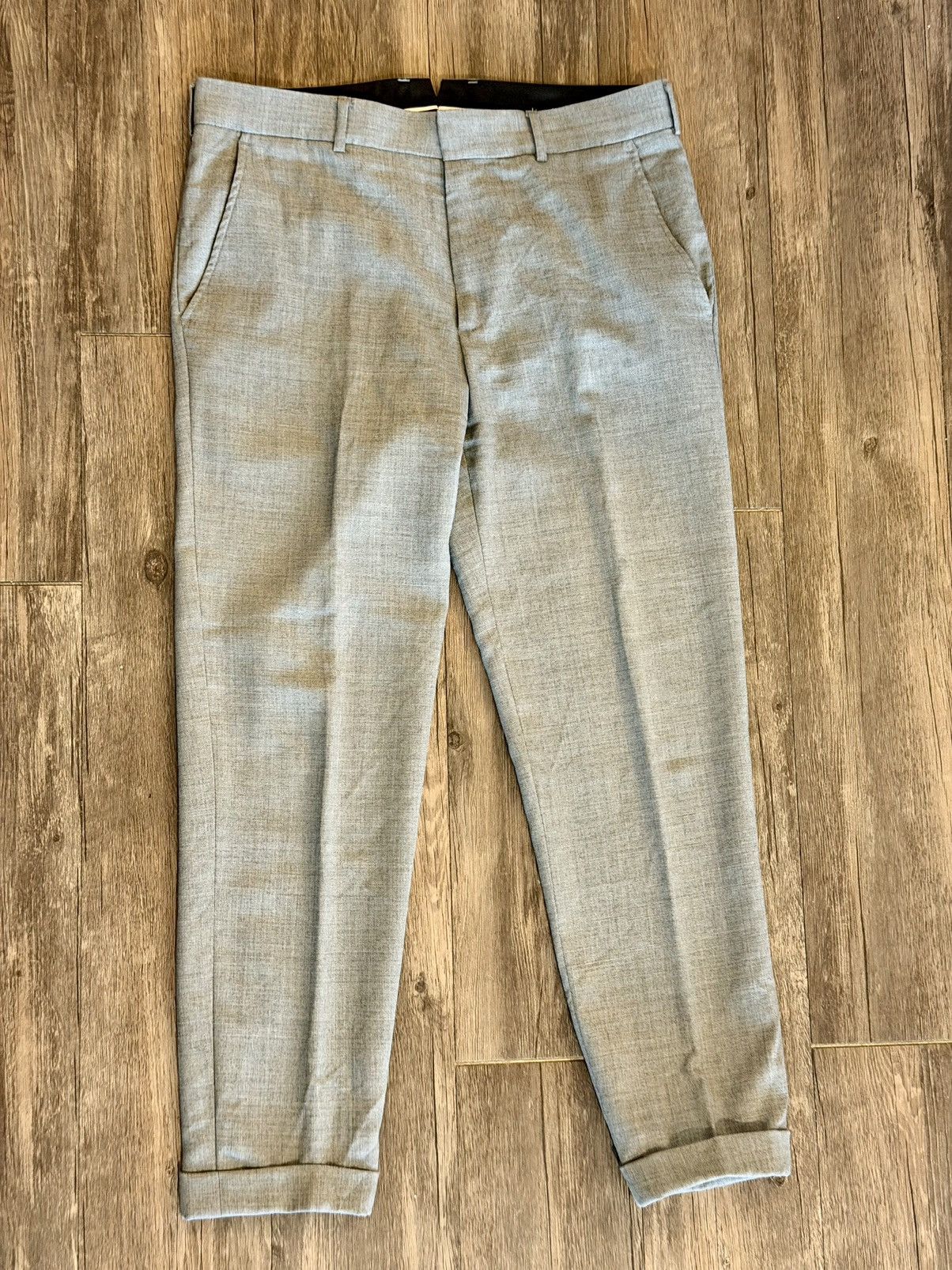 Steven Alan Steven Alan Gray Wool Trousers Made in USA (31) Size US 31 - 1 Thumbnail