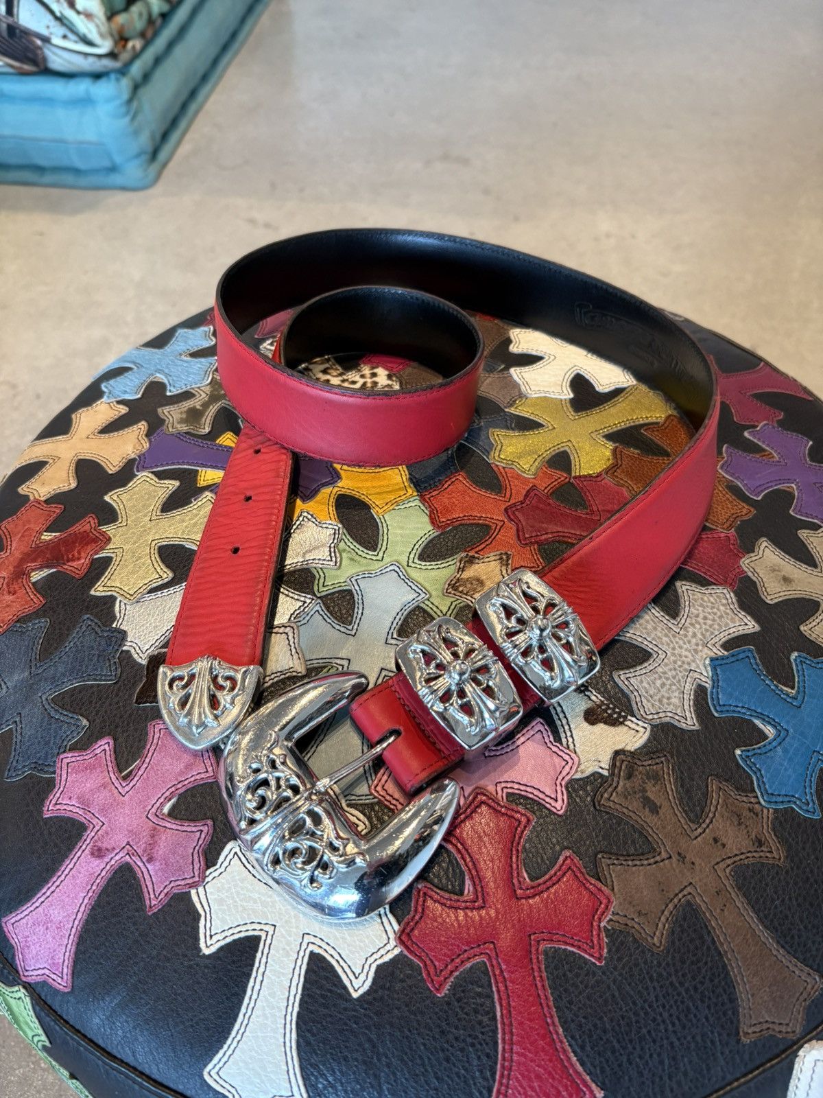Chrome Hearts Chrome hearts 4 piece western belt Size 34 - 1 Thumbnail