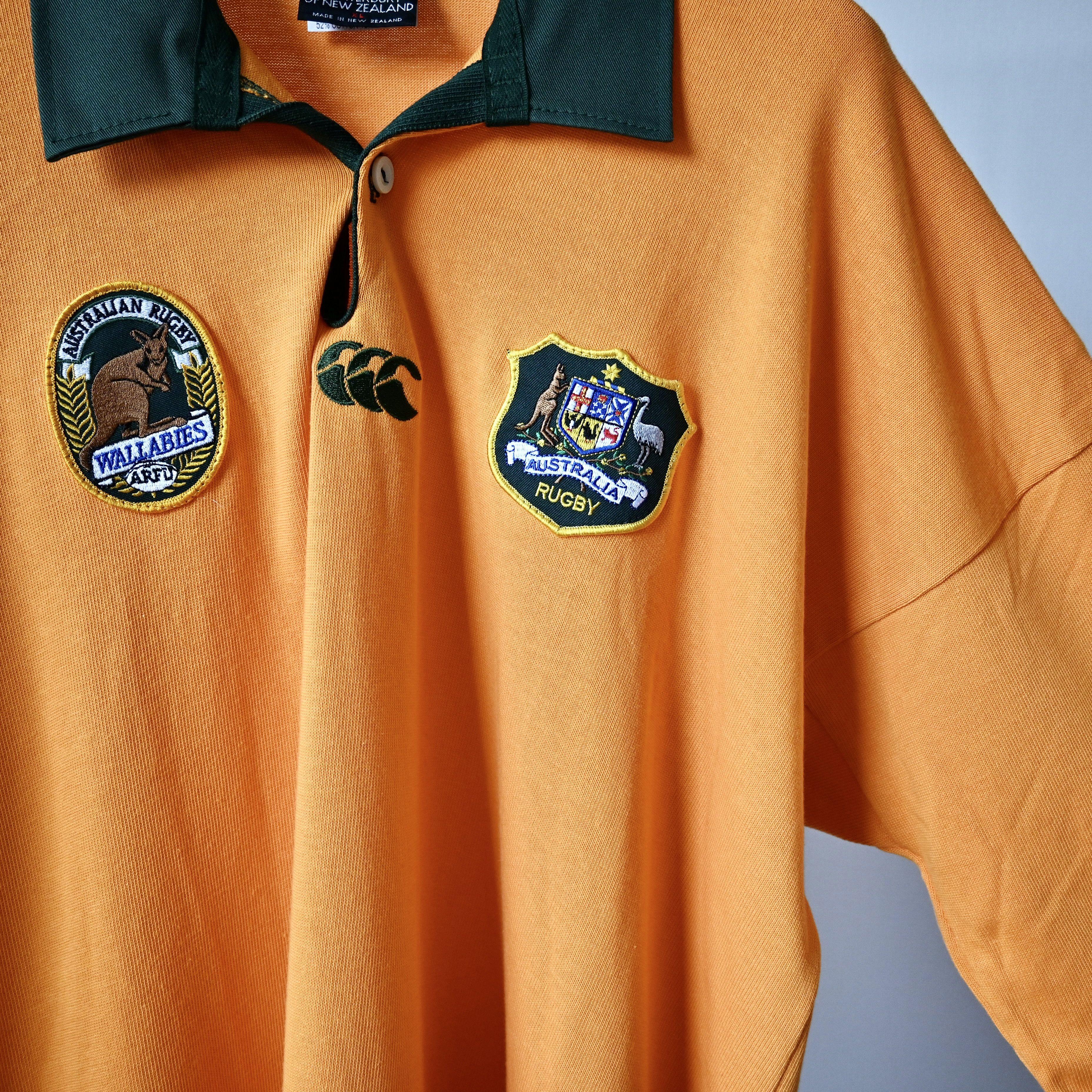 Canterbury of New Zealand UNUSED, VTG 1990s Canterbury Australia Wallabies rugby shirt Size US XL / EU 56 / 4 - 7 Thumbnail