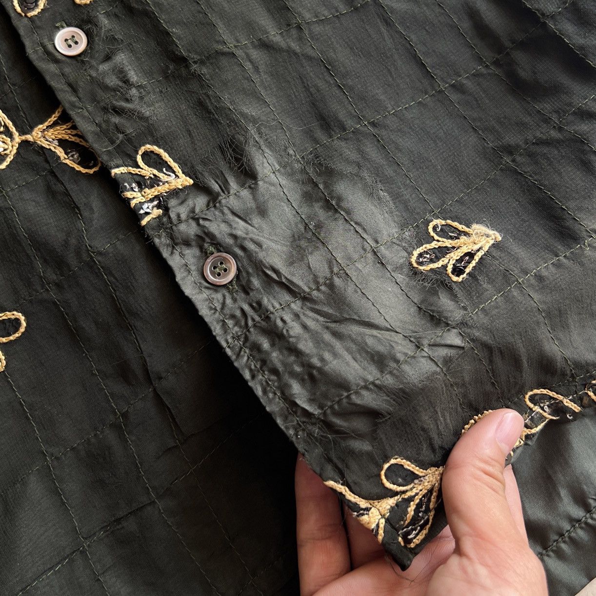 Junya Watanabe SS05 Junya Watanabe silk embroidered shirt Size US M / EU 48-50 / 2 - 9 Thumbnail