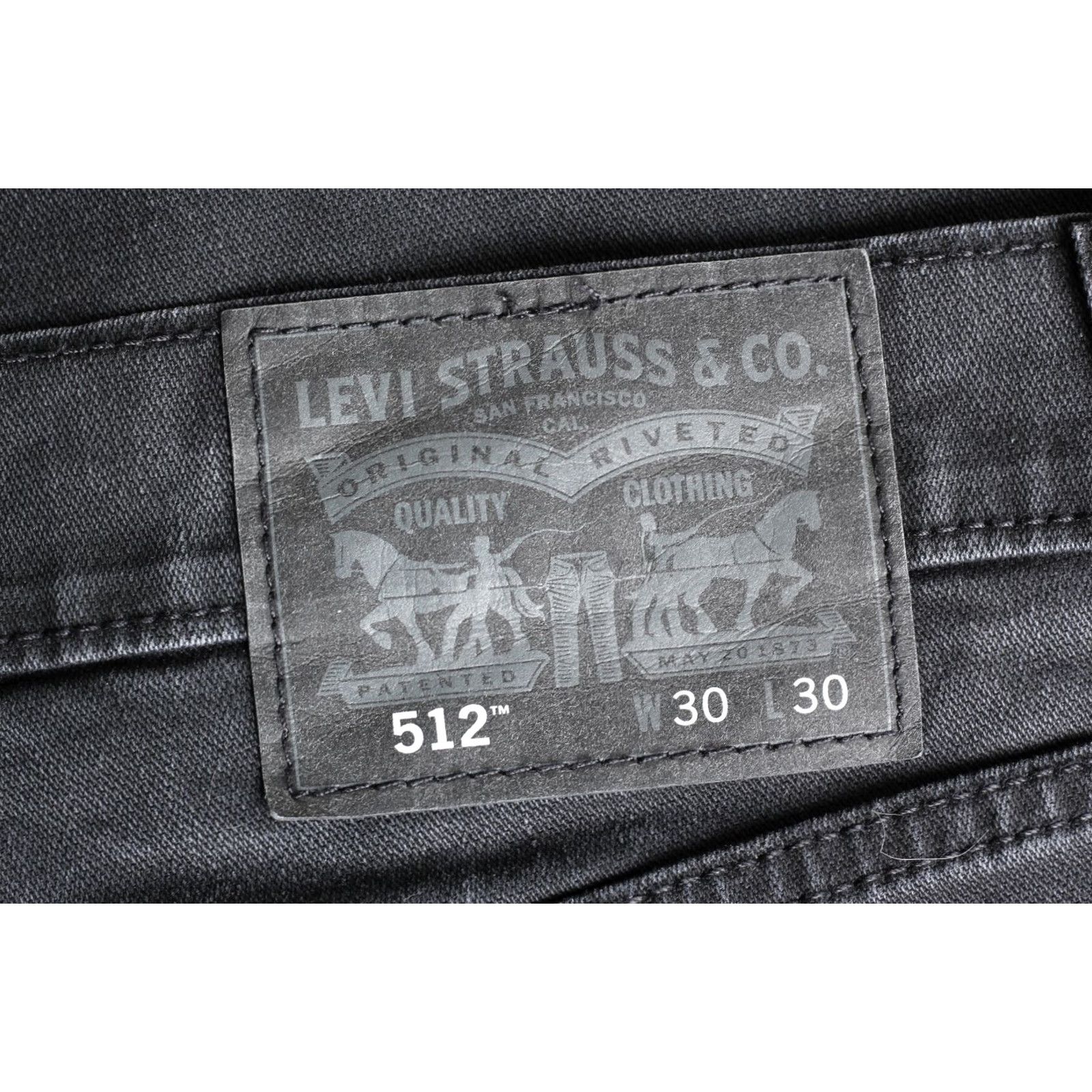 Levi's LEVI’S 512 Slim Tapered Jeans Men 30 W x 28 L Stretch Denim Grey 5-Pocket Design Mid Rise XS? Size US 30 / EU 46 - 2 Thumbnail