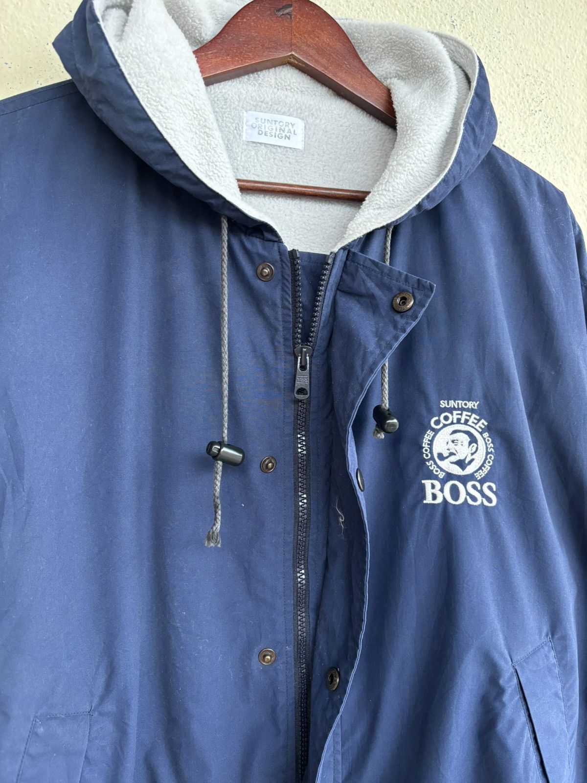 Japanese Brand × Vintage Suntory Boss Coffee Zip Up Polyester Jacket Size US L / EU 52-54 / 3 - 7 Thumbnail