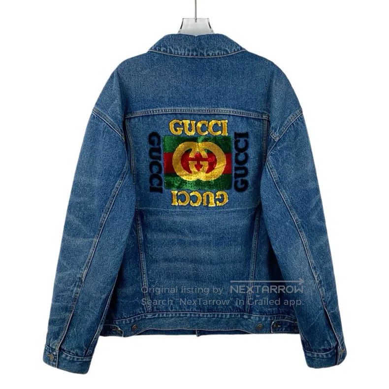 Gucci Gucci Blue logo letter logo plush cotton lapel single-brea Size US M / EU 48-50 / 2 - 2 Thumbnail