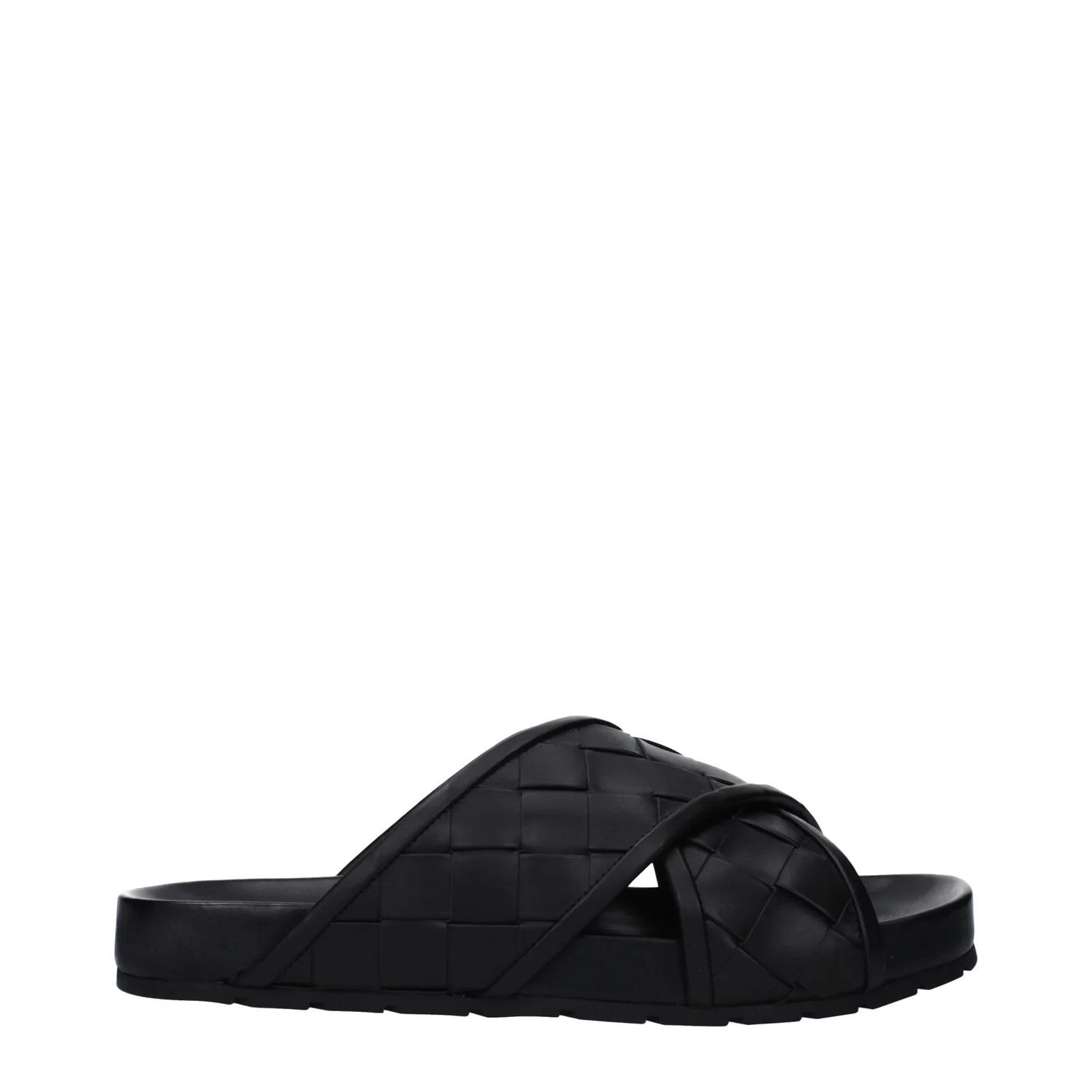 Bottega Veneta ob1o1e0325 Leather Slippers in Black Size US 8 / EU 41 - 1 Thumbnail