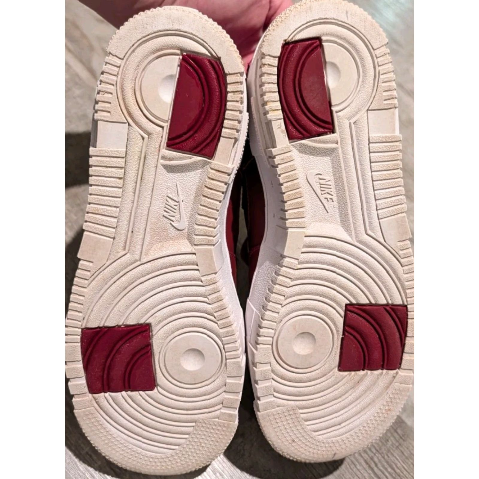 Nike Nike Air Force 1 Low Pixel Red Leather CK6649-600 Women's Size 8.5 Sneaker Nike Air Force 1 Low Pixel Red Leather - Womens - 8.5 Size ONE SIZE - 7 Thumbnail