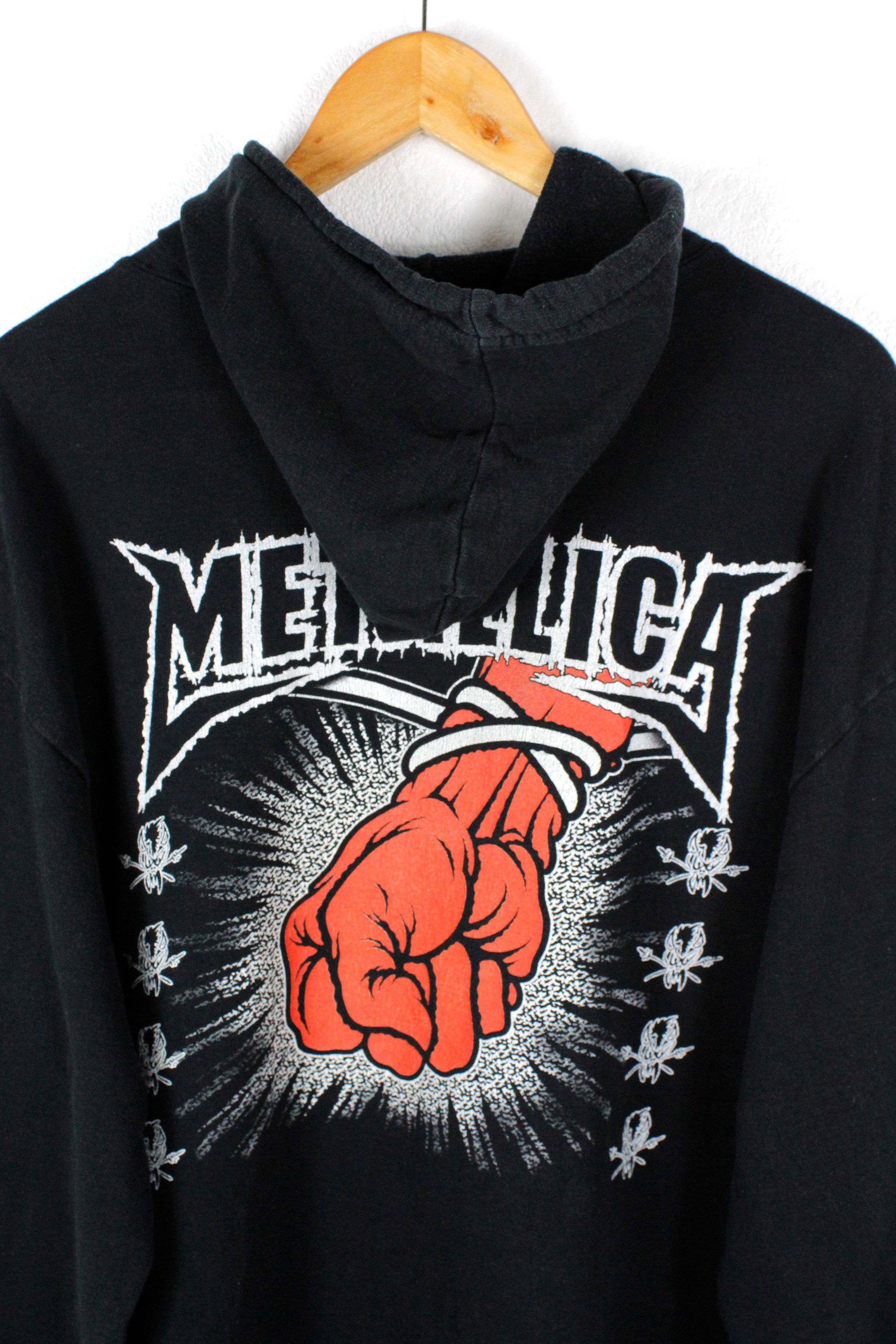 Band Tees × Metallica × Vintage Vintage Metallica St.Anger Reversible Graphic Print Hoodie Size US L / EU 52-54 / 3 - 6 Thumbnail