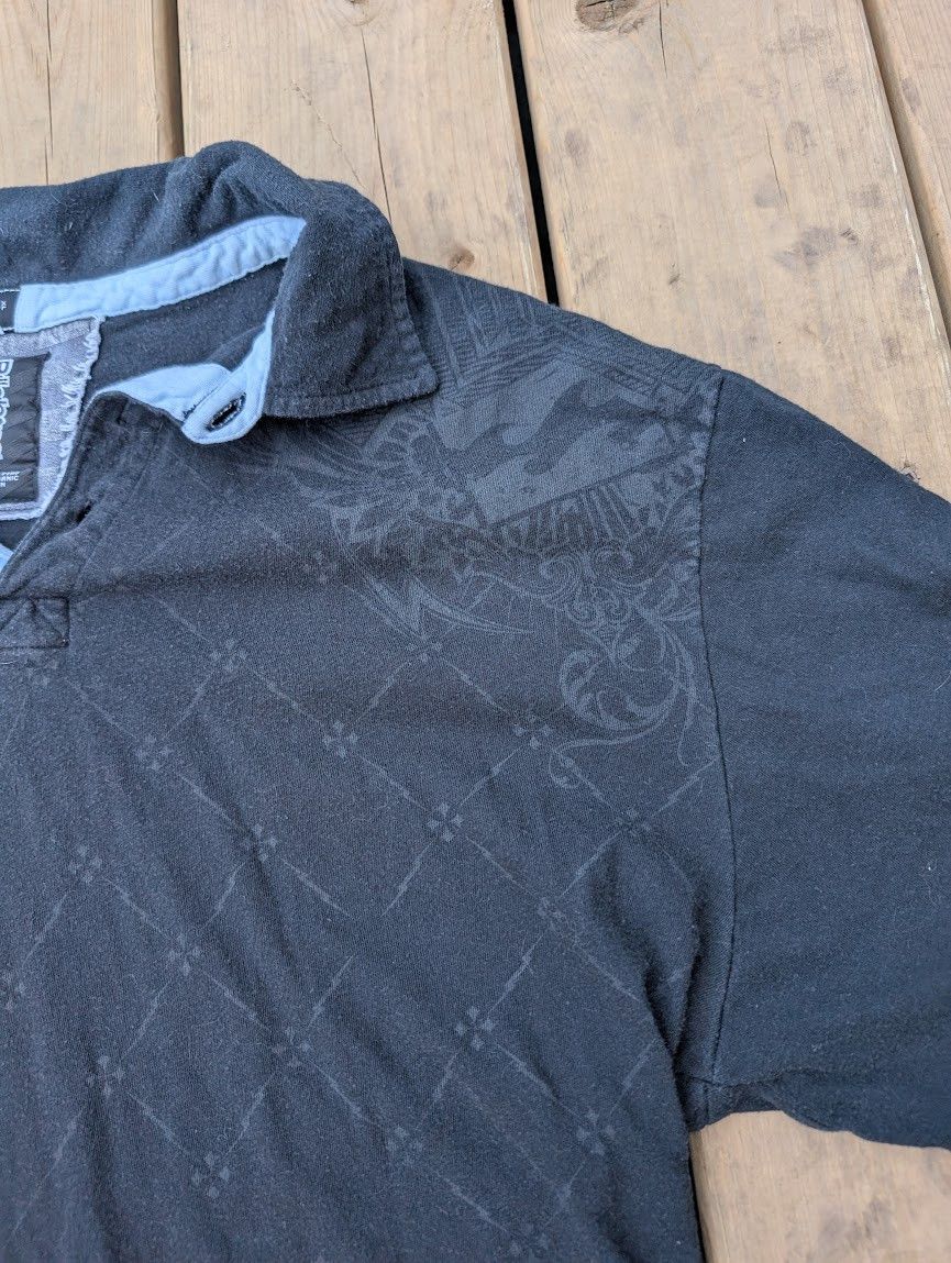 Billabong Vintage Men's Billabong Black Polo Shirt Organic Cotton Siz Size US XL / EU 56 / 4 - 2 Thumbnail