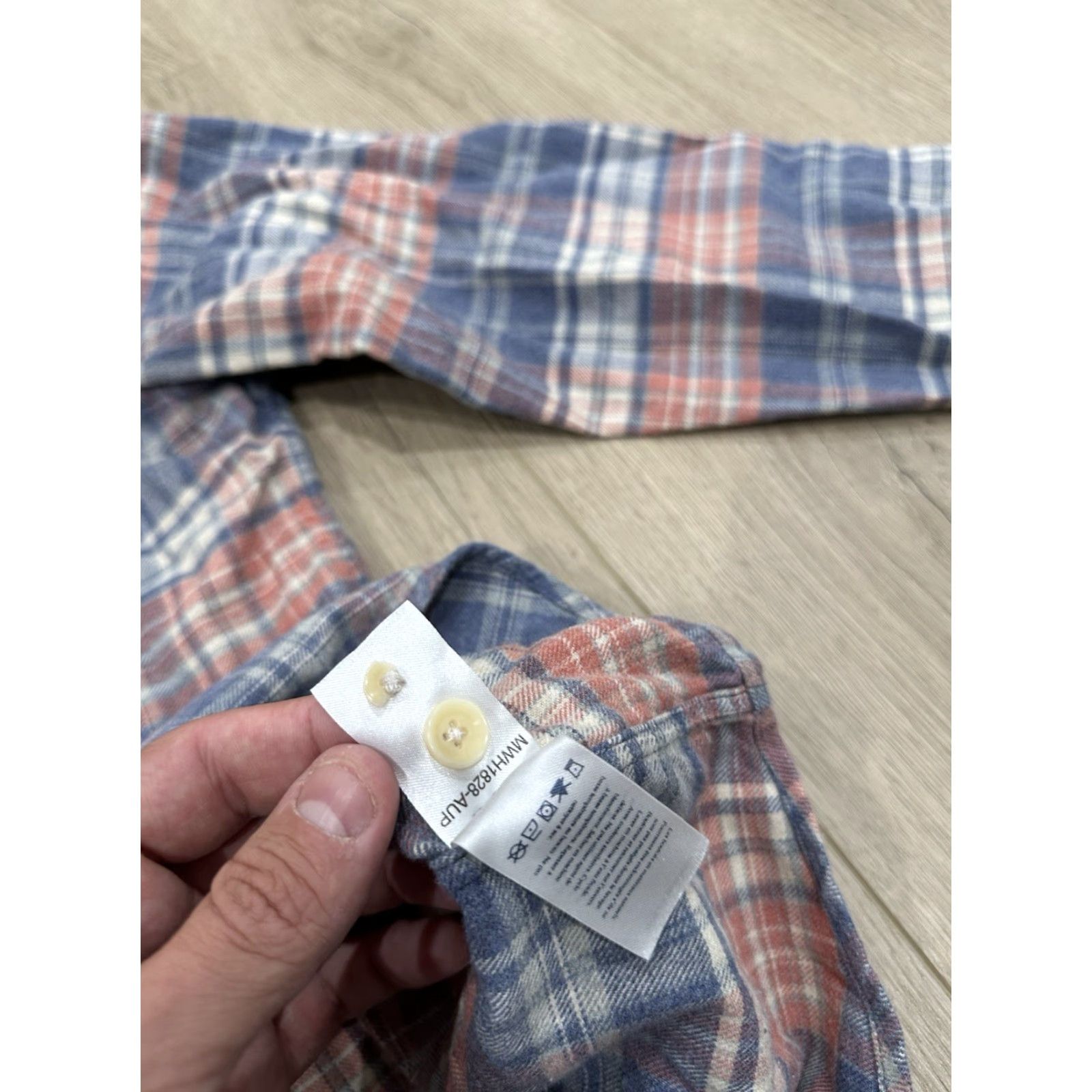 Faherty Faherty The All Time Casual Shirt Mens 2XL Plaid Flannel Multicolor Cotton Blend Button-Up Long Sleeve Classic Fit Size US XXL / EU 58 / 5 - 7 Thumbnail
