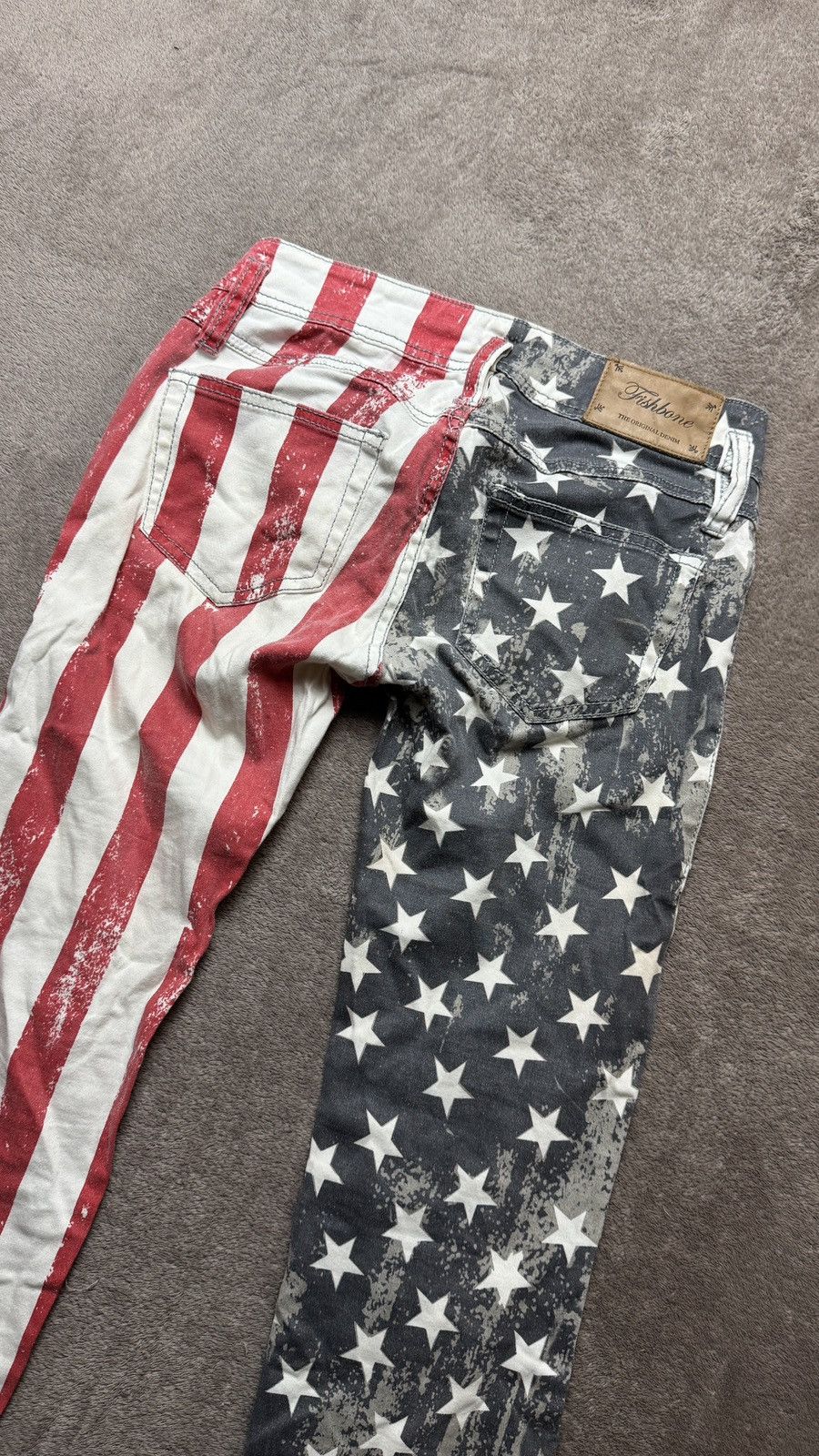 Hysteric Glamour American Flag Crazy Skinny Jeans Y2K lgb ralph lauren amiri Size US 26 / EU 42 - 4 Thumbnail