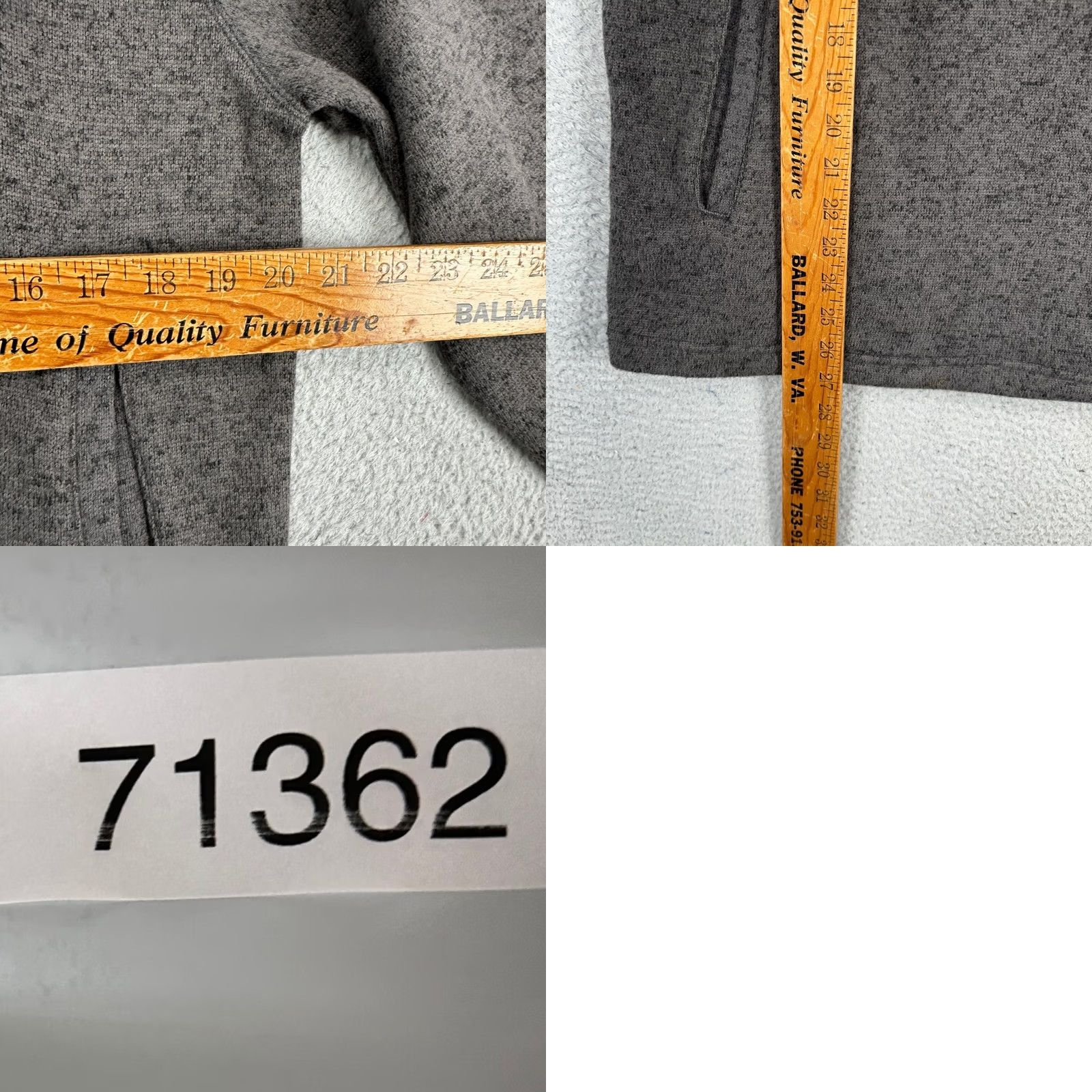 Disney Disney Disney Parks Mens Pullover Sweater Small Dark Grey Quarter Zip Pocket Athletic Shirt Size US S / EU 44-46 / 1 - 8 Thumbnail