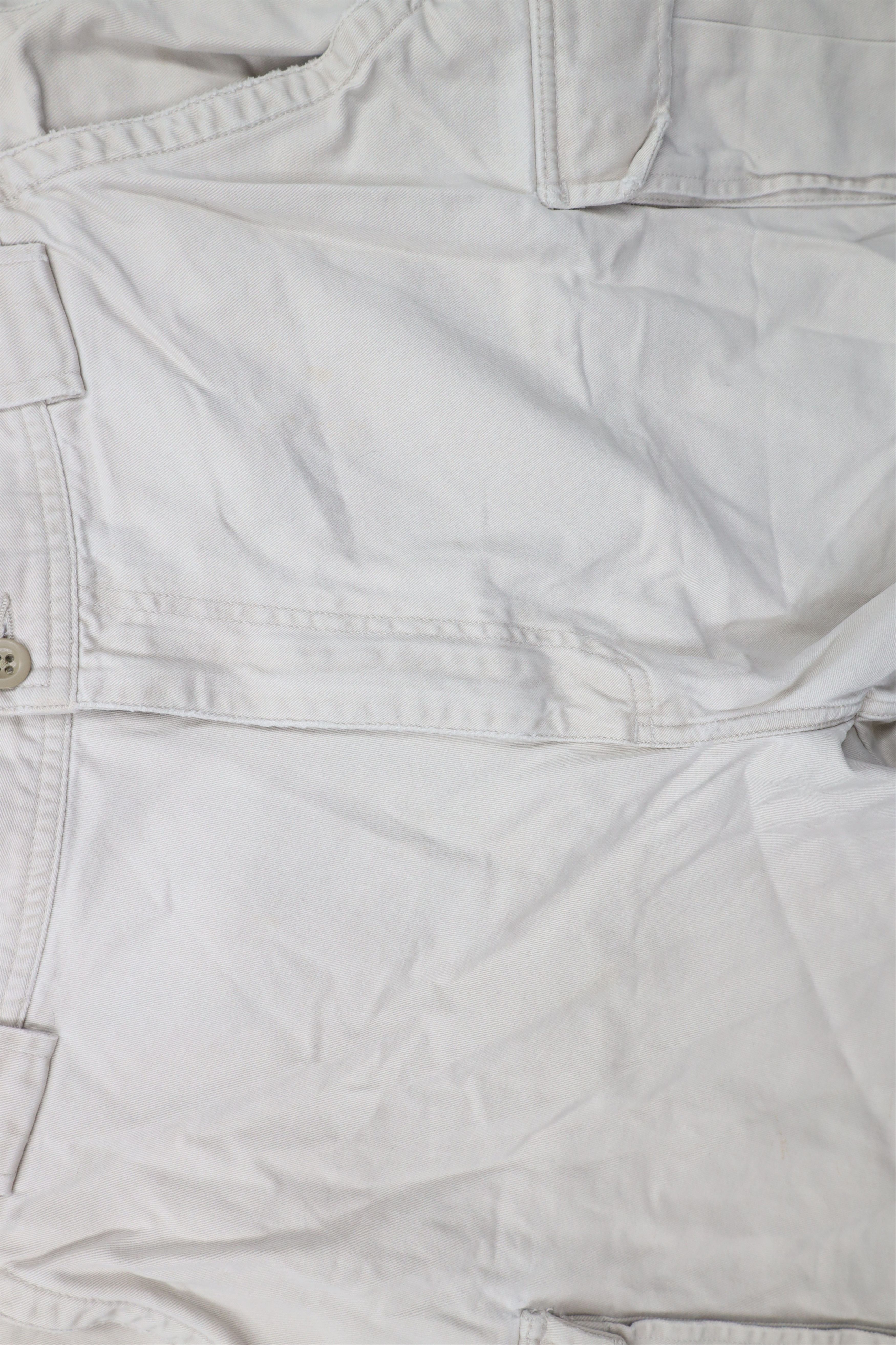 Abercrombie & Fitch × Vintage Vintage Abercrombie & Fitch Heavyweight Cargo Shorts Beige Size US 36 / EU 52 - 7 Thumbnail