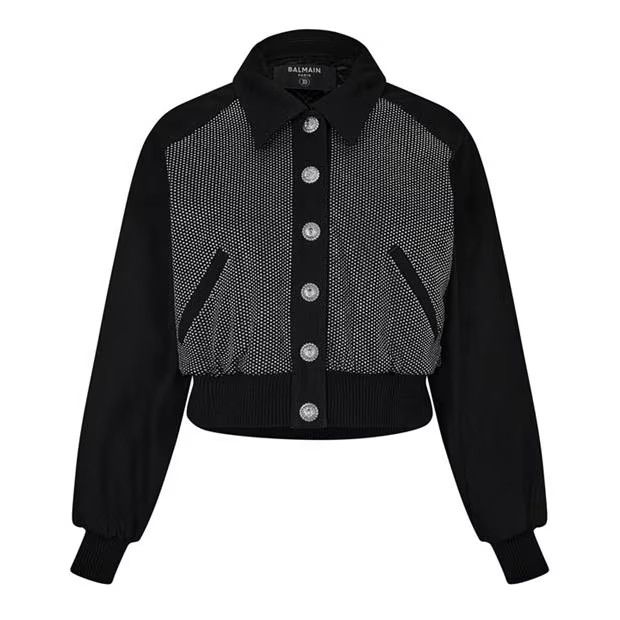 o1g2r1mq0924 Logo Jacket in Black & Grey