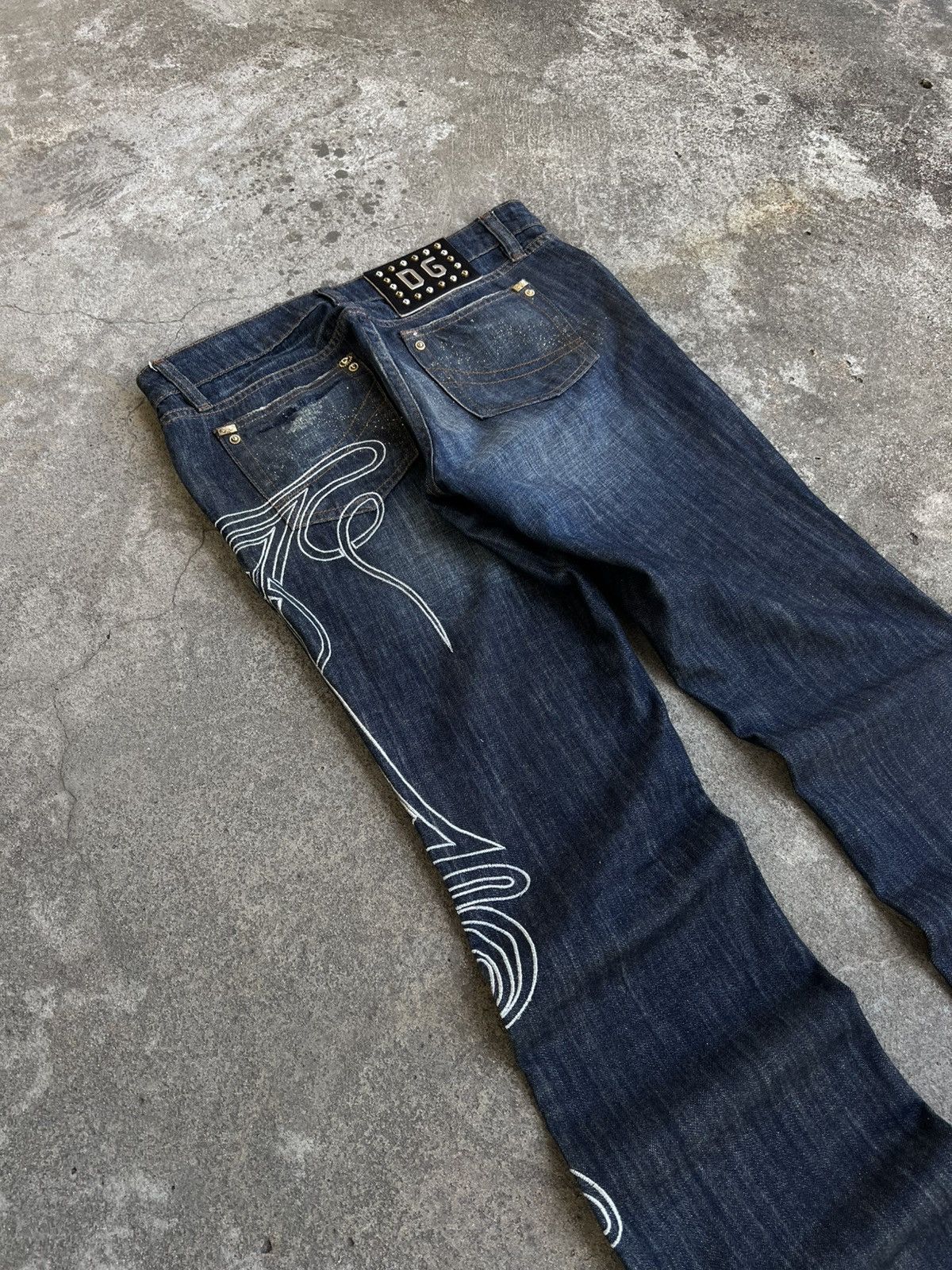 Dolce & Gabbana Crazy Dolce Gabbana Jeans Glamour Glitter Tribal y2k Big LGB Size US 34 / EU 50 - 11 Thumbnail