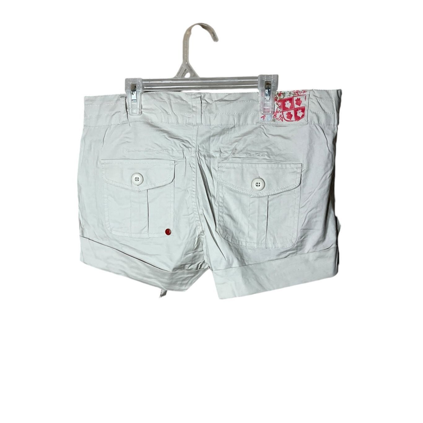 Other Ashley Y2K Khaki Cargo Tie Waist Shorts Size Large Size 35" - 4 Thumbnail