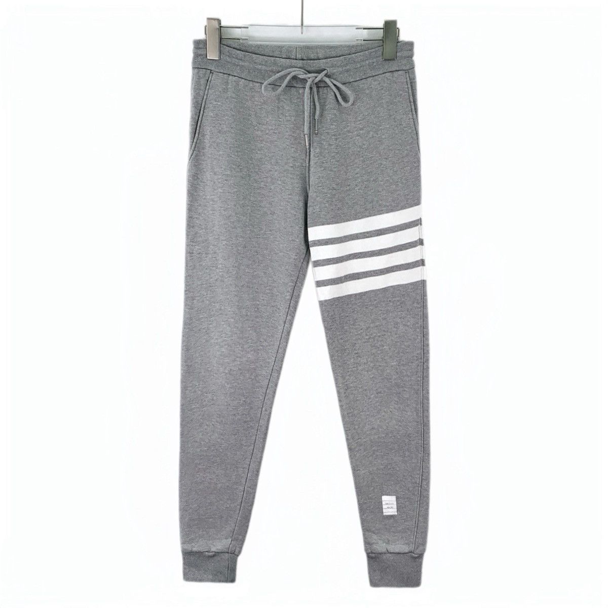 Thom Browne THOM BROWNE Grey Classic Four-Stripe Sweatpants K26WX Size 26" / US 2 / IT 38 - 1 Thumbnail