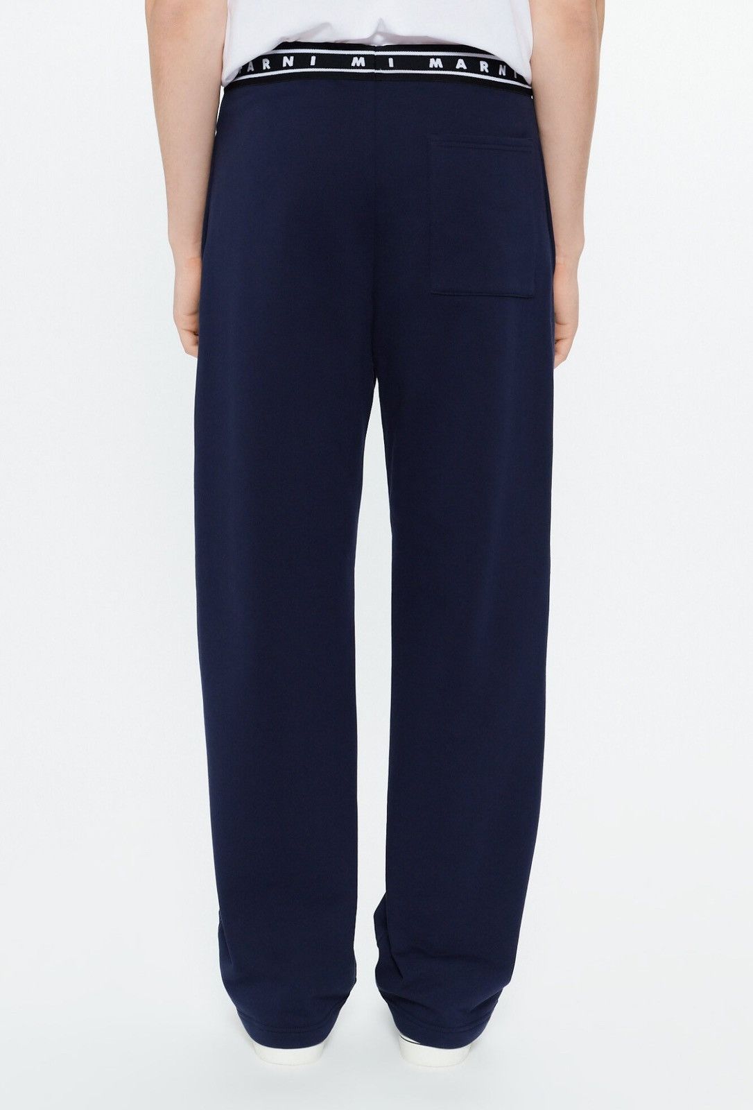 Marni Last Size Marni Cotton Logo Waistband Straight Pants Size US 38 / EU 54 - 2 Thumbnail