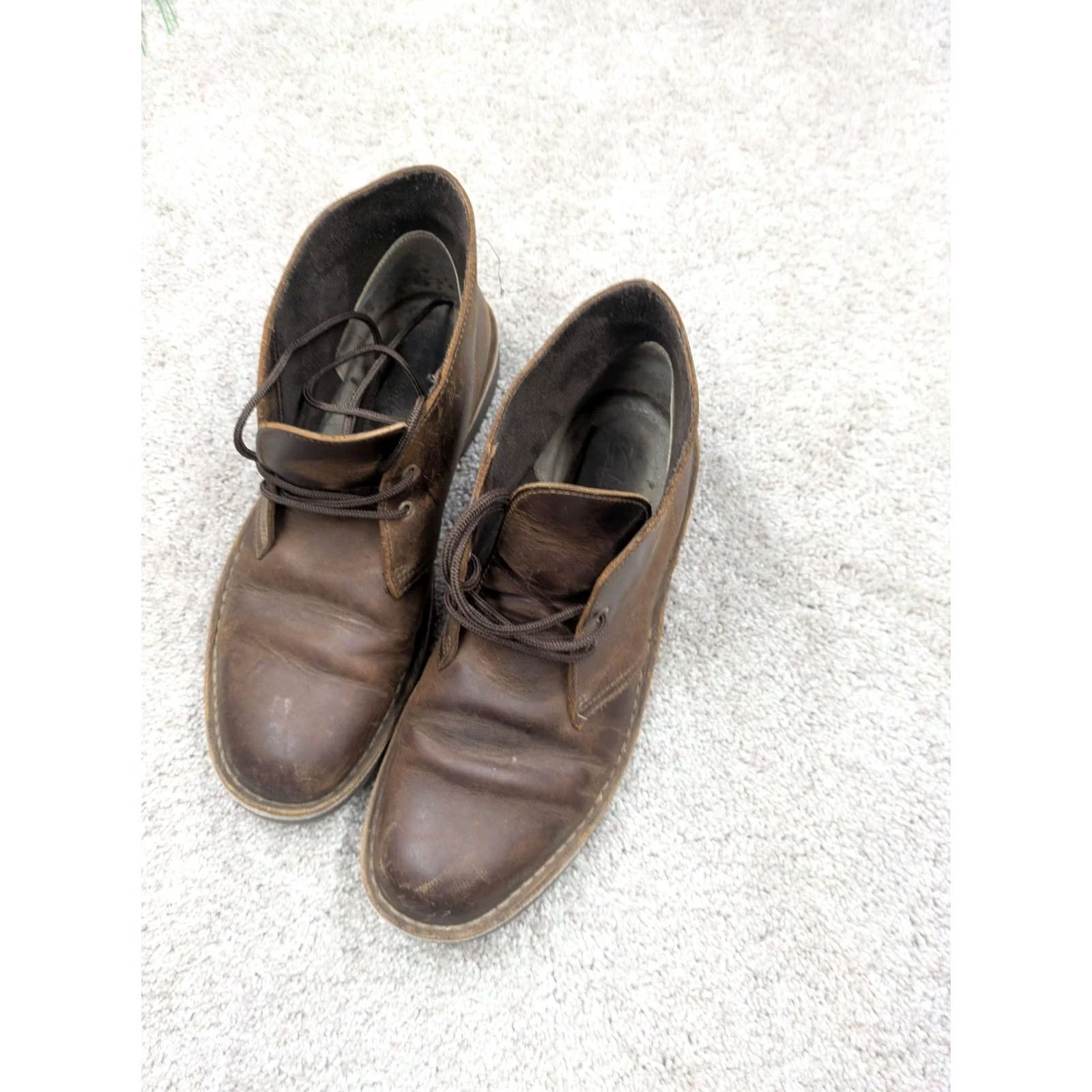 Clarks Clarks Desert Chukka Boot Mens 9 Brown Leather Lace Up Size US M / EU 48-50 / 2 - 4 Thumbnail