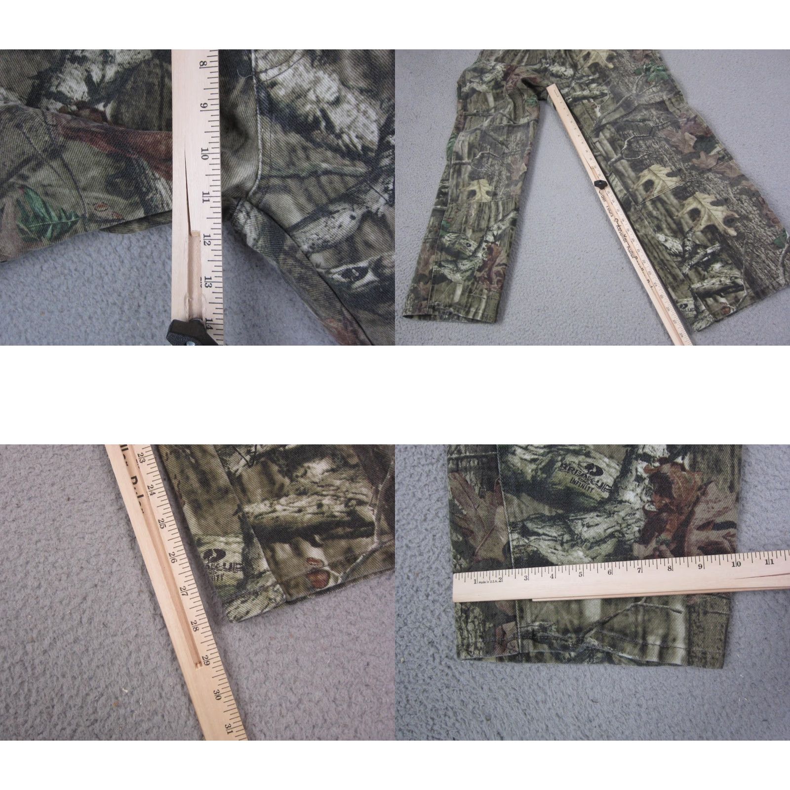 Vintage Break Up Mossy Oak Pants Mens 38x30 Camouflage Camo 90s Cotton Canvas Regular Straight Pocket Brown Green Workwear Casual Mens Size US 38 / EU 54 - 9 Thumbnail