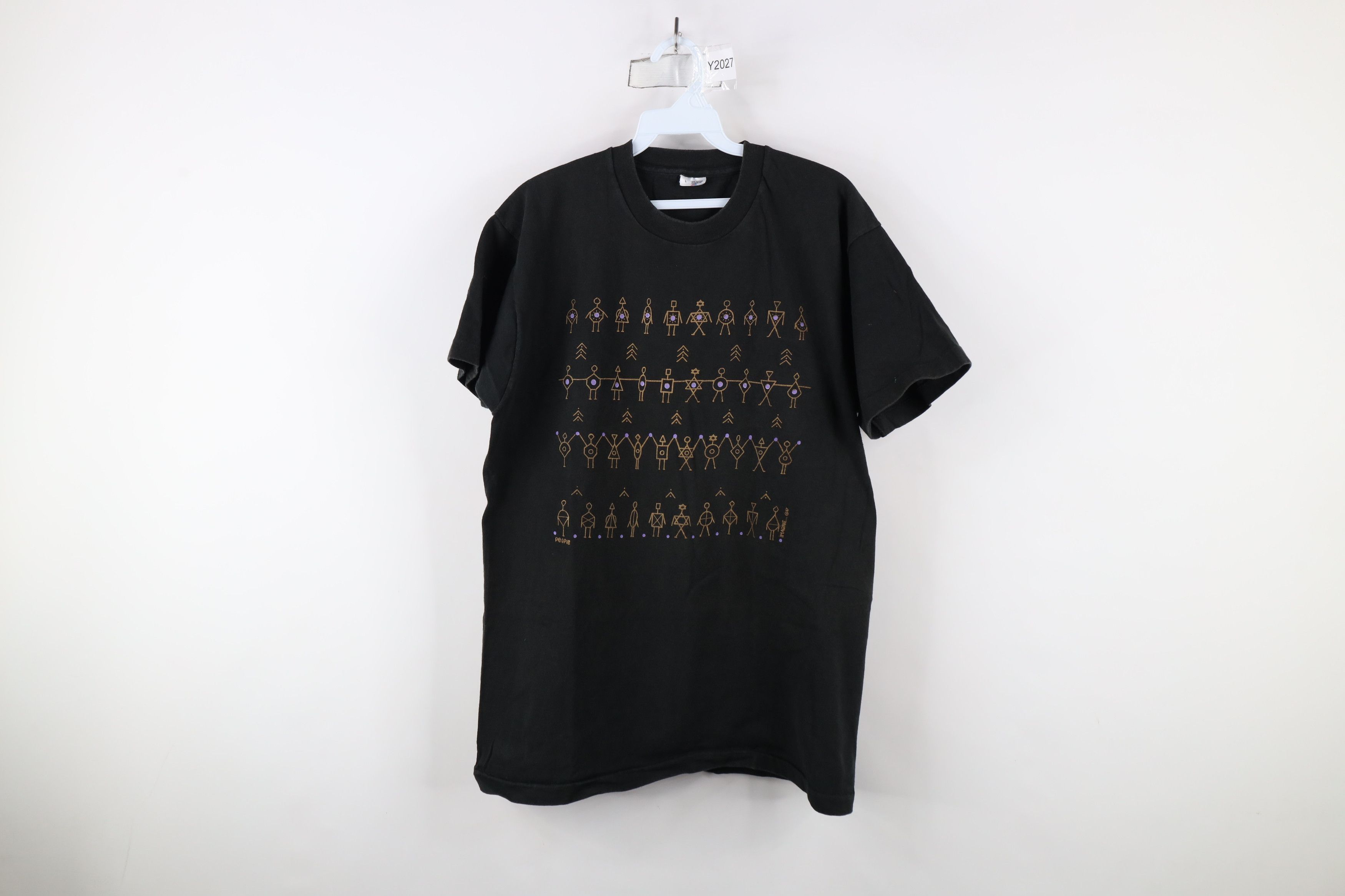 Vintage Vintage 90s Streetwear Anthropomorthic Art T-Shirt USA Size US L / EU 52-54 / 3 - 1 Thumbnail