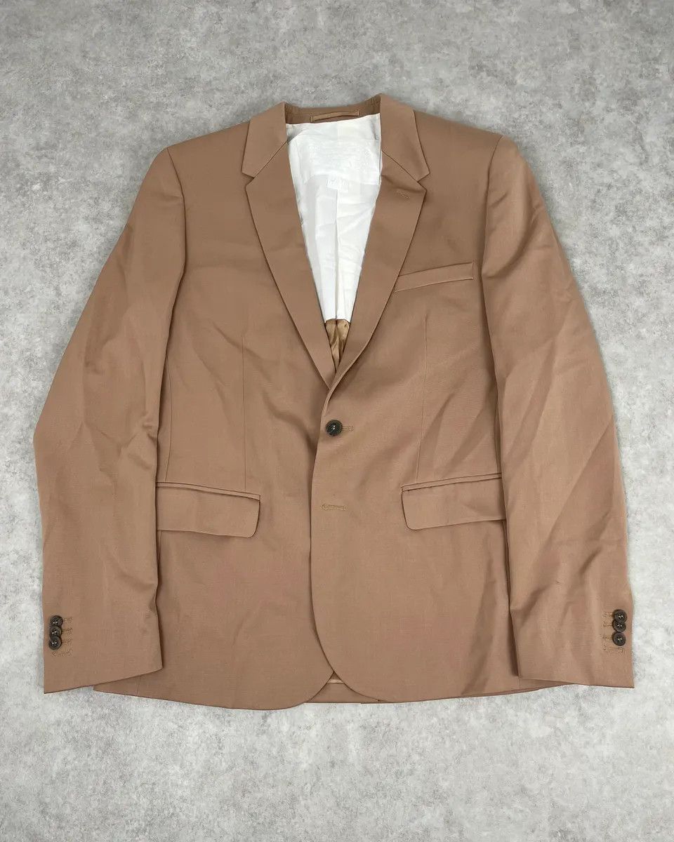 Maison Margiela Maison Margiela H&M Beige Contemporary Blazer Jacket Size 44R - 1 Thumbnail