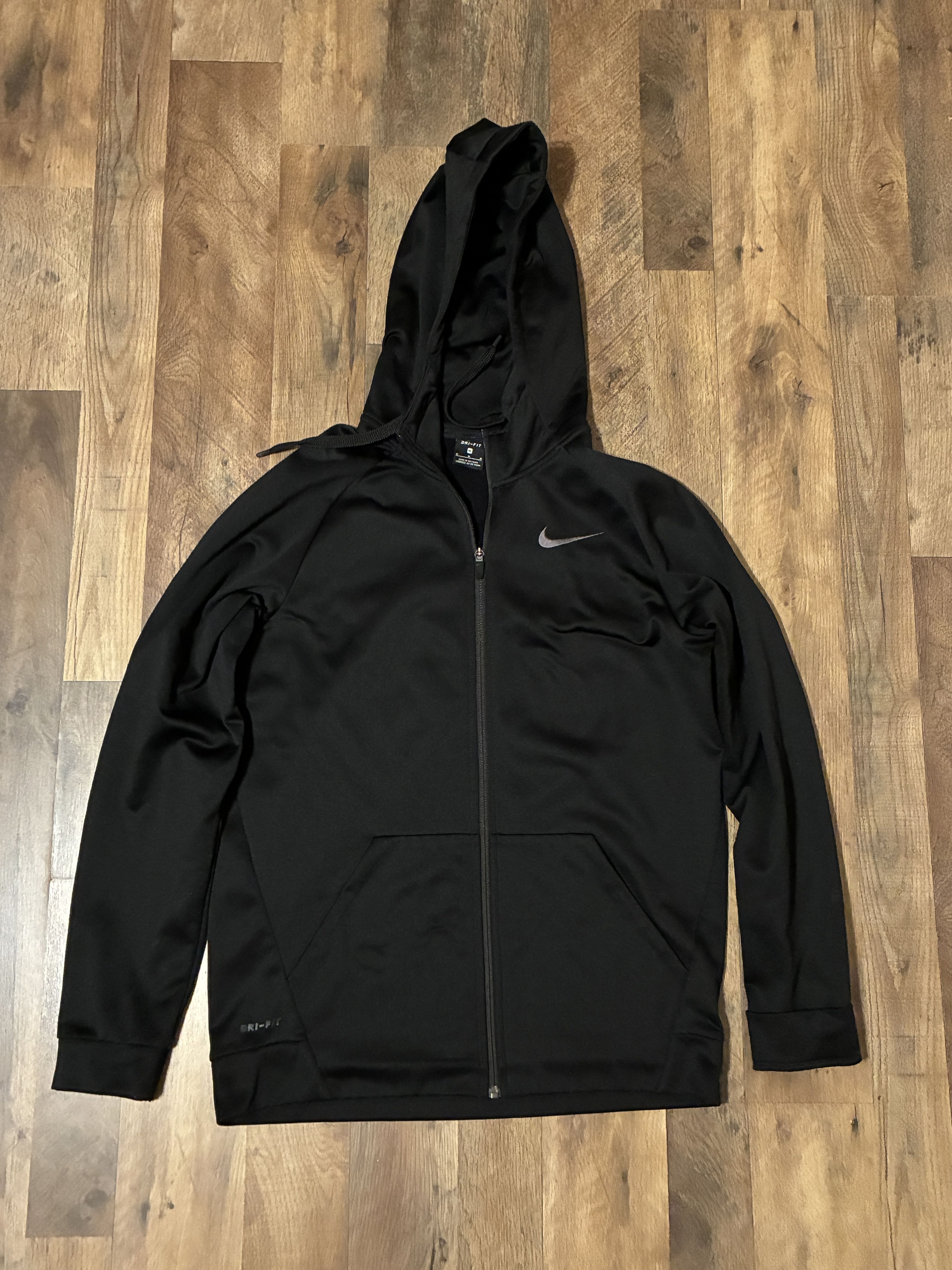 Nike Nike Mens Dri-Fit Hoodie Medium Black Full Zip Sweater Adult Size US M / EU 48-50 / 2 - 1 Thumbnail