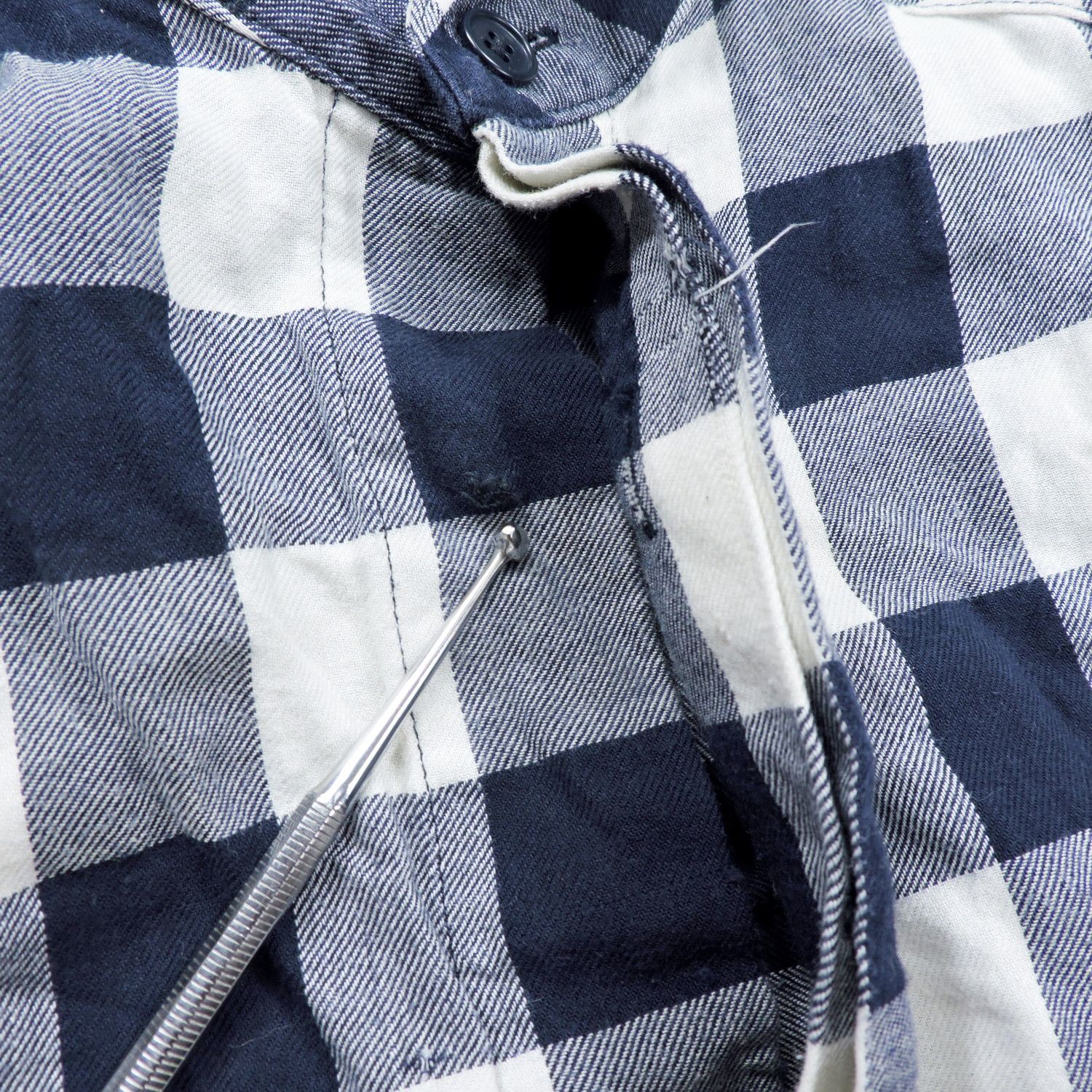 Juun.J JUNN.J DOUBLE LAYER PLAID LONG SLEEVE SHIRT Size US S / EU 44-46 / 1 - 17 Thumbnail