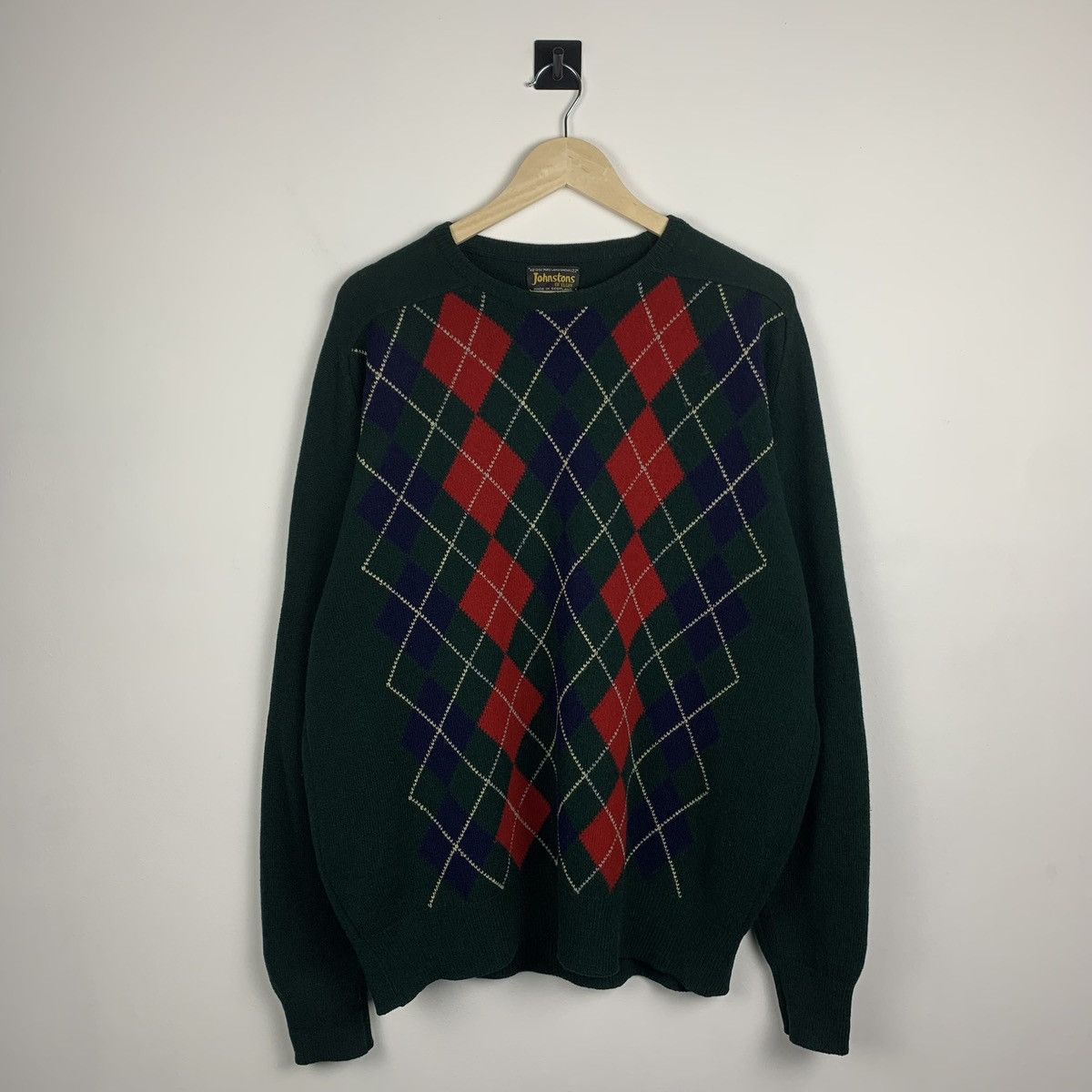 Johnstons Of Elgin Johnstons of Elgin Wool Sweater Green Vintage Mens Size M Size US M / EU 48-50 / 2 - 1 Thumbnail