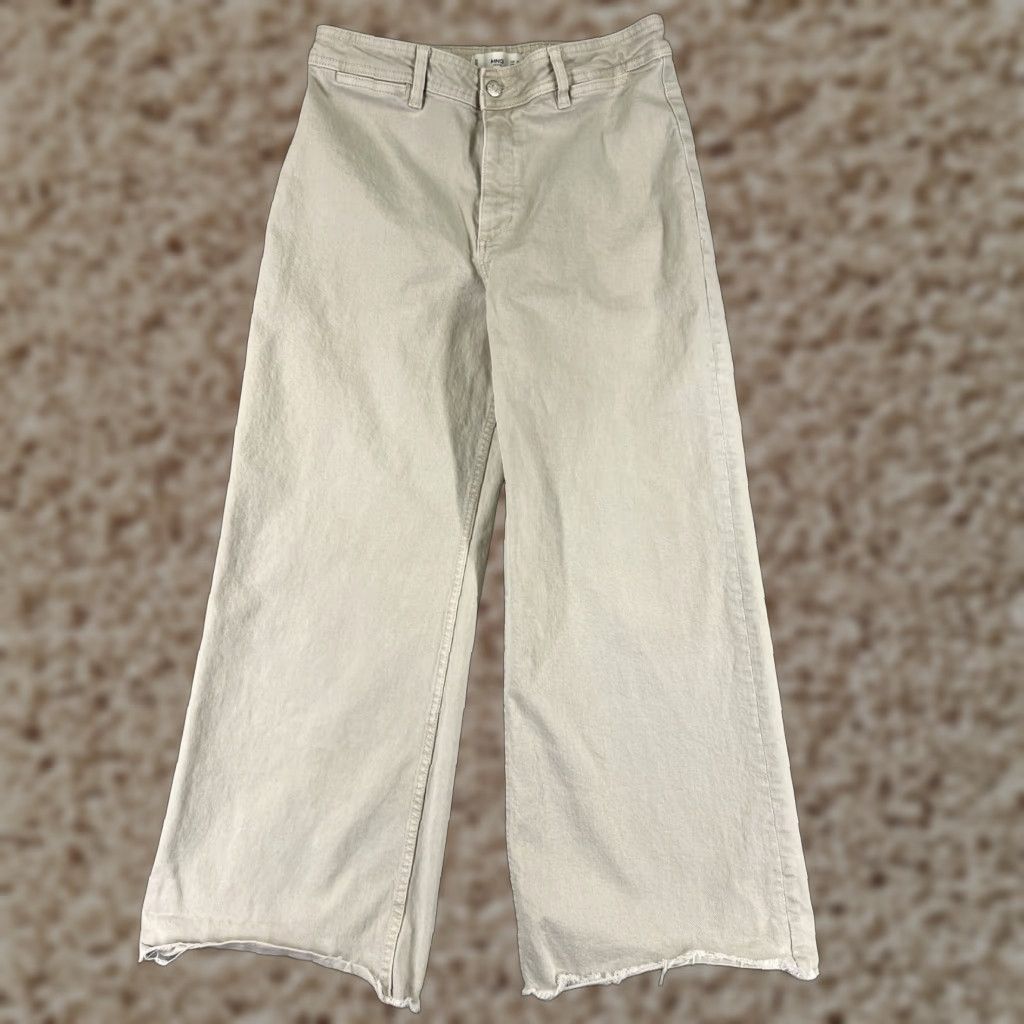 Vintage VINTAGE Buckle Bke Denim Jeans Waist 29 Inseam 26 Beige Wide-Leg High Rise 29x26 Womens Jeans Shirt? Size 32" / US 10 / IT 46 - 1 Thumbnail