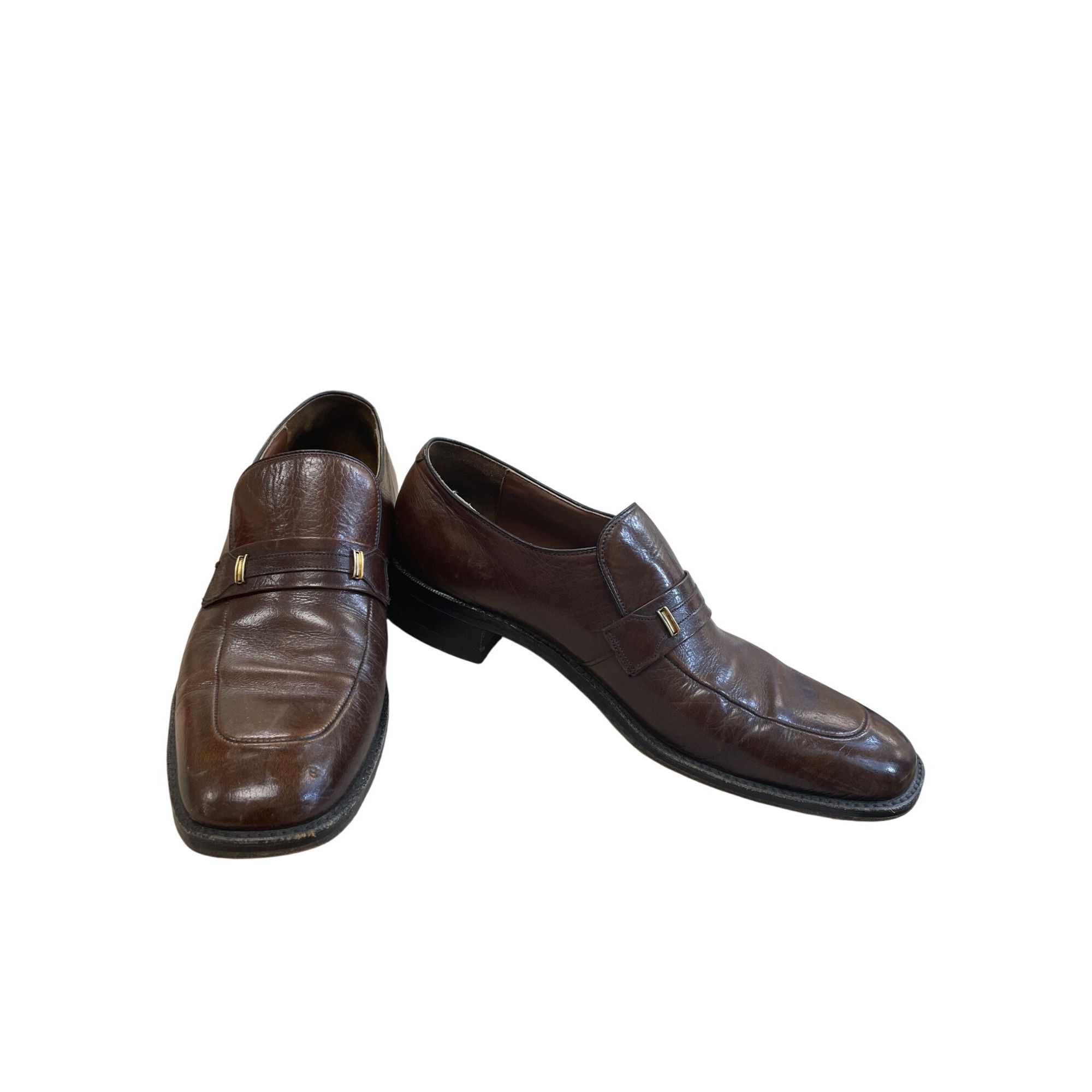 Freeman Freeman Free Flex Mens Brown Leather Slip-On Loafers Shoes S Size US 10.5 / EU 43-44 - 1 Thumbnail