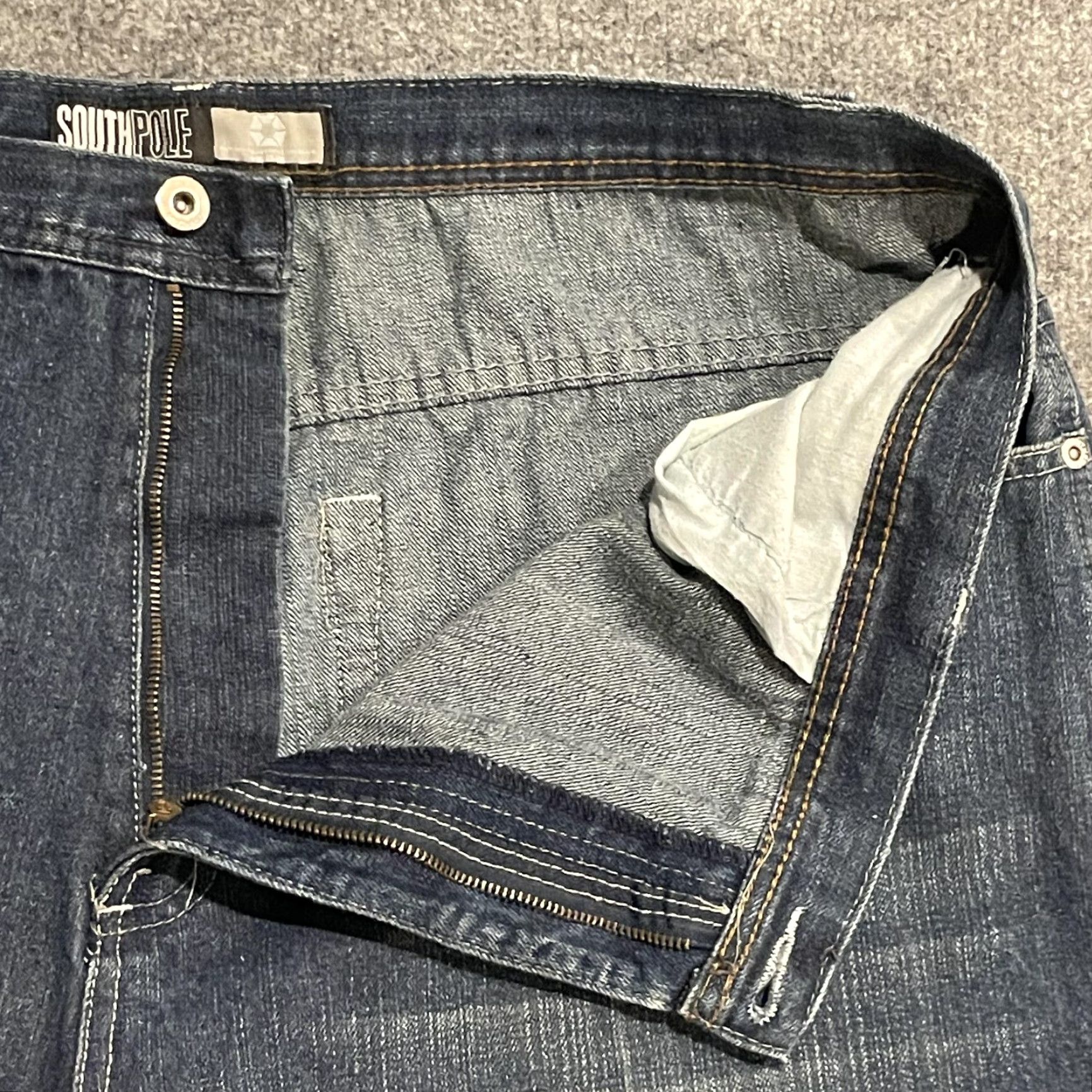 Southpole VINTAGE Southpole Bermuda Shorts Men Blue 42 Relaxed Fit 16" Inseam Denim Pocket Front Flat Front Casual Jeans Size US 42 / EU 58 - 6 Thumbnail
