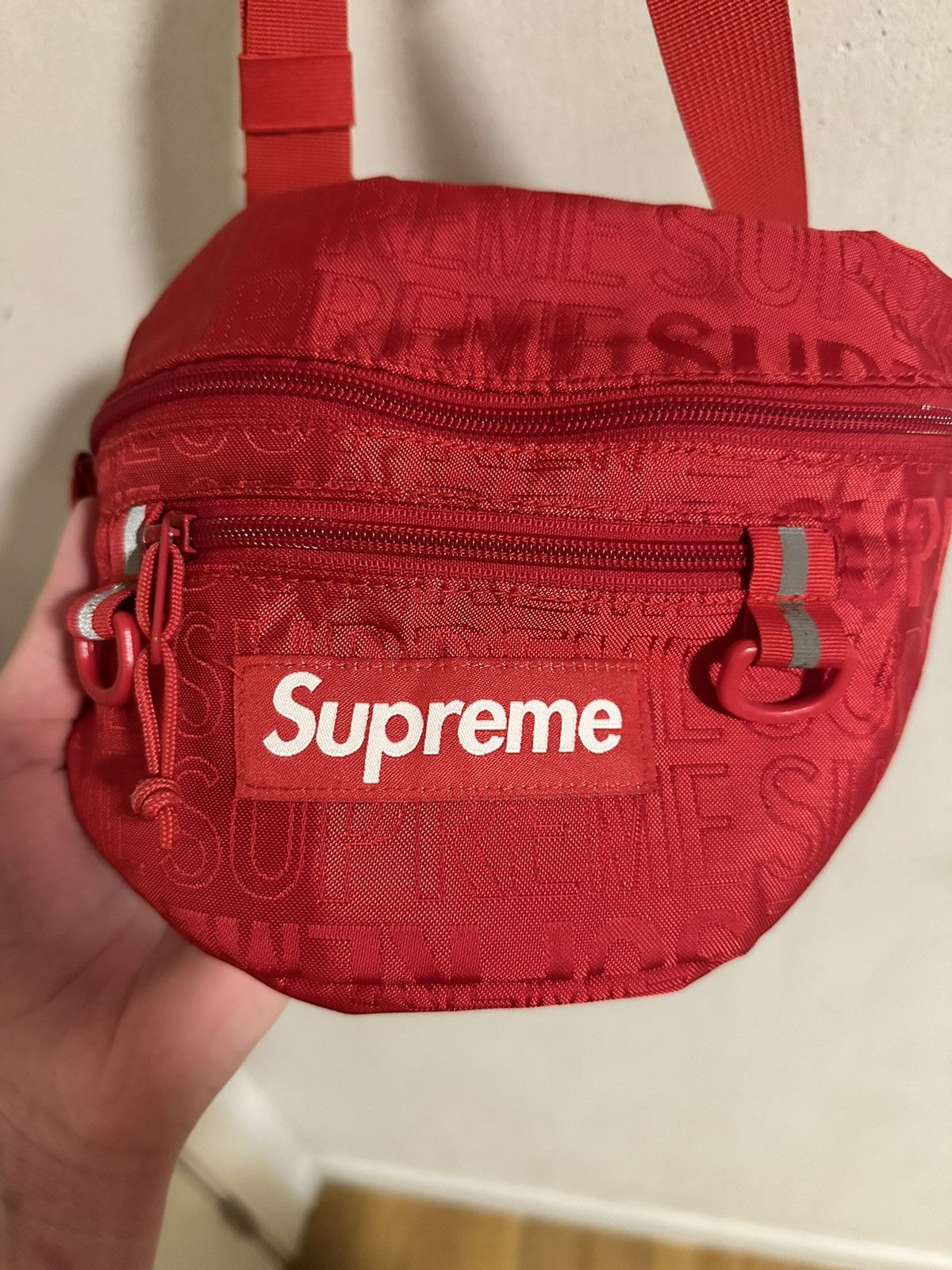 Supreme × Vintage supreme red waist bag ss19🔴🔴 Size ONE SIZE - 2 Thumbnail