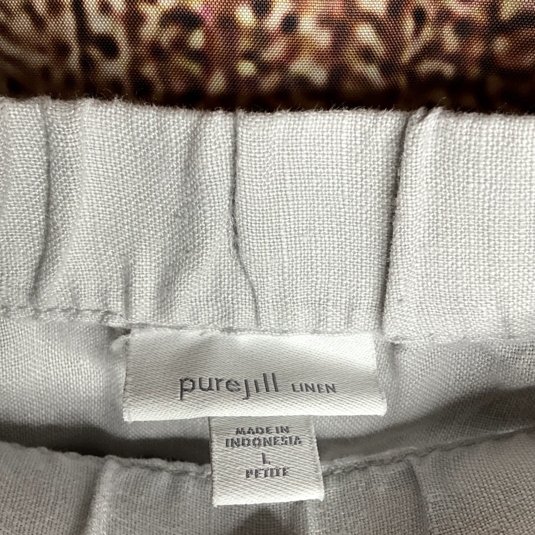 J. Jill VINTAGE J.Jill Love Linen Wide-Leg Pants Size Large Pockets 28” Inseam White Womens Linen Pull On 100% Linen Love Linen Style Packaged? Size 36" / US 14 / IT 50 - 2 Thumbnail