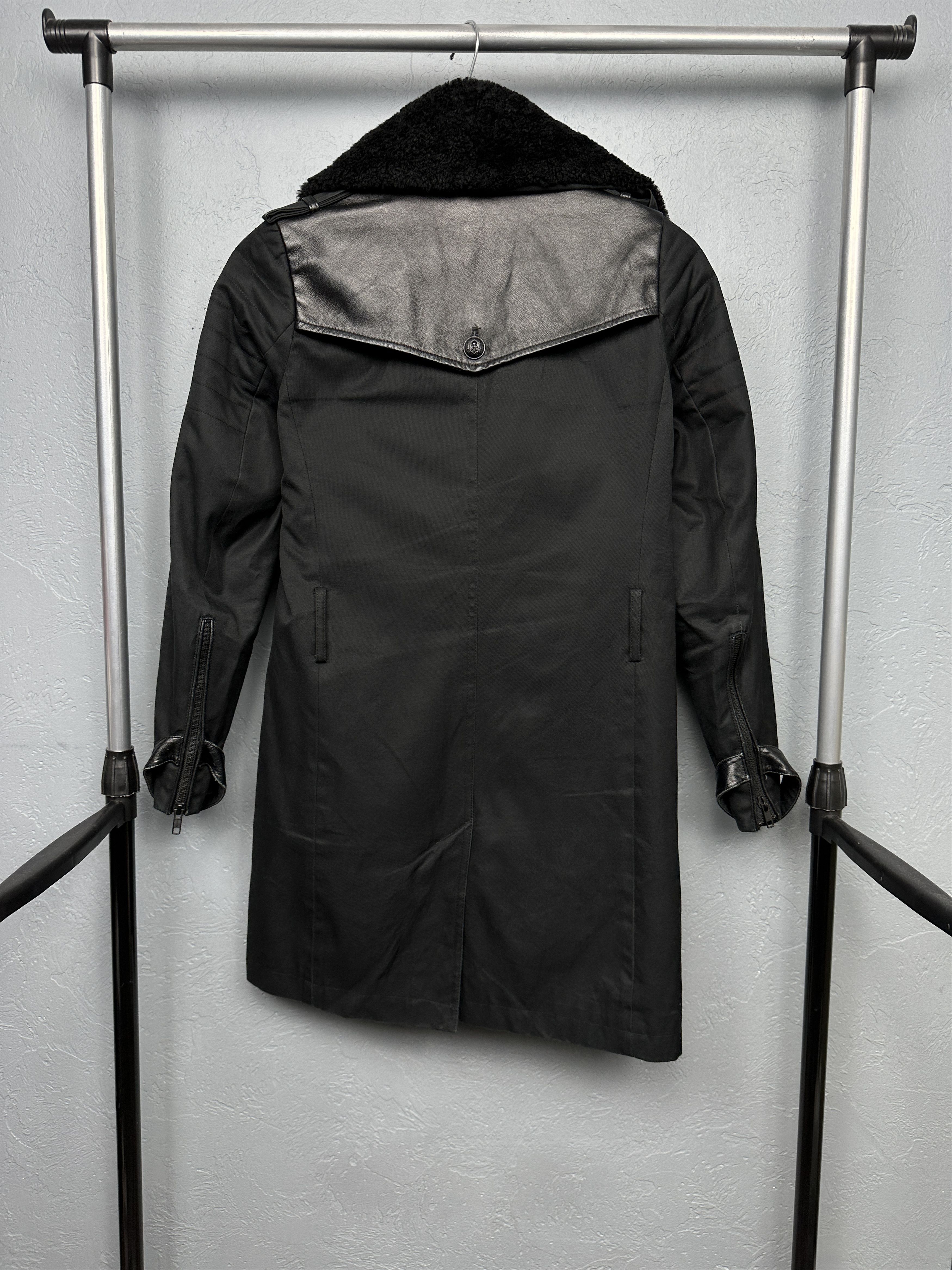 The Kooples The Kooples Womens Fur Collar Coat Jacket Lamb Leather Size XS / US 0-2 / IT 36-38 - 7 Thumbnail