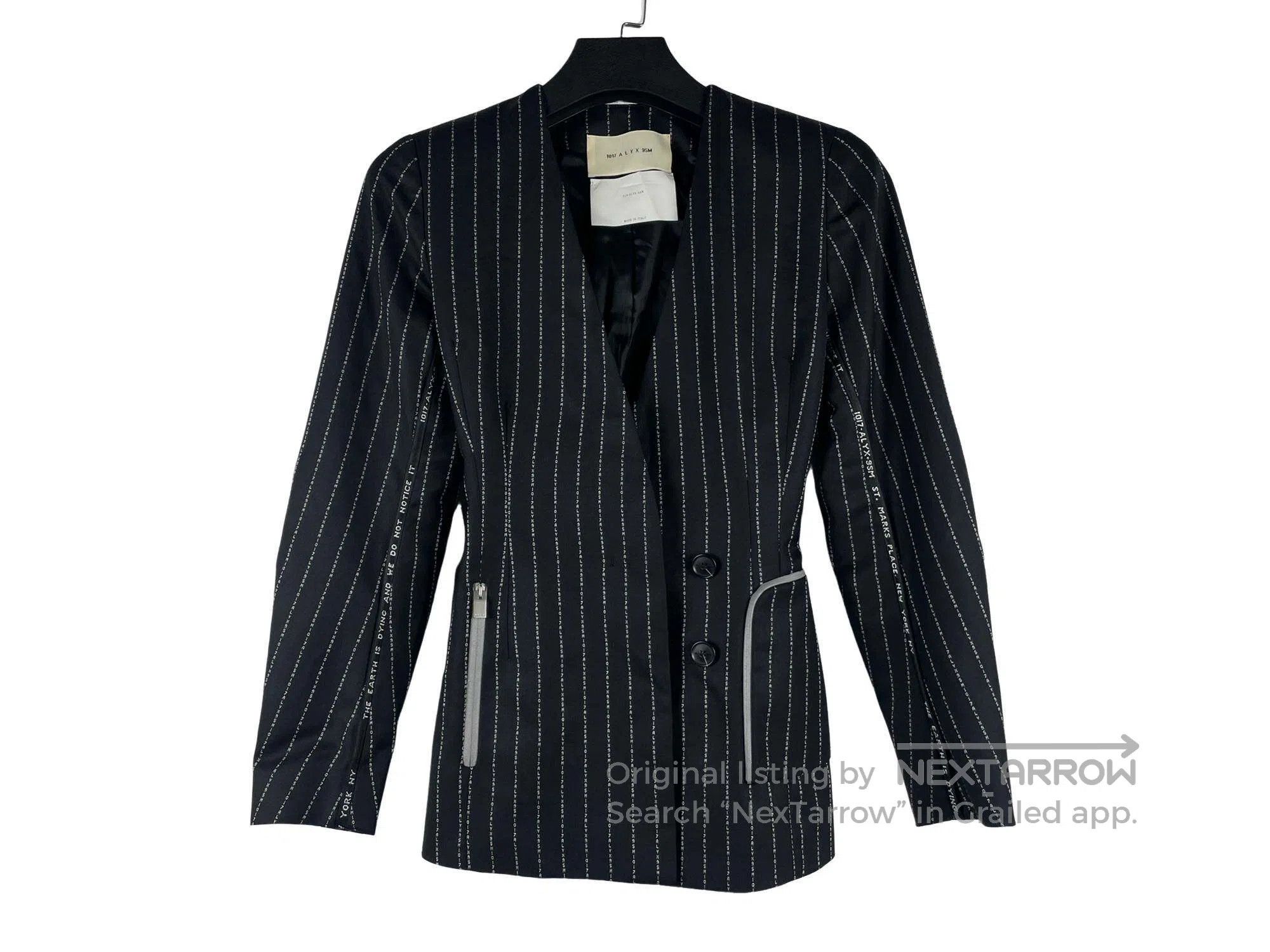 1017 ALYX 9SM 1017 ALYX Utility Letter Stripe Notched Lapel Suit Size XS / US 0-2 / IT 36-38 - 1 Thumbnail
