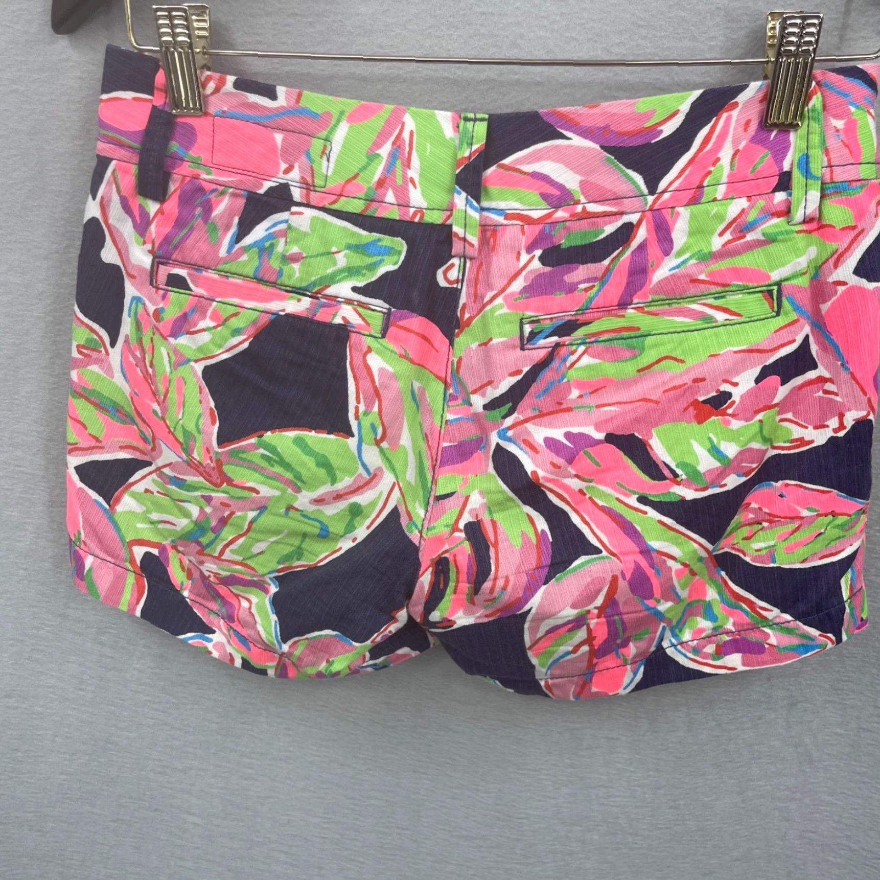 Lilly Pulitzer Lilly Pulitzer Callahan Shorts Womens 00 Floral Blue Preppy Casual Pockets Size 24" / US 00 / IT 34 - 5 Thumbnail