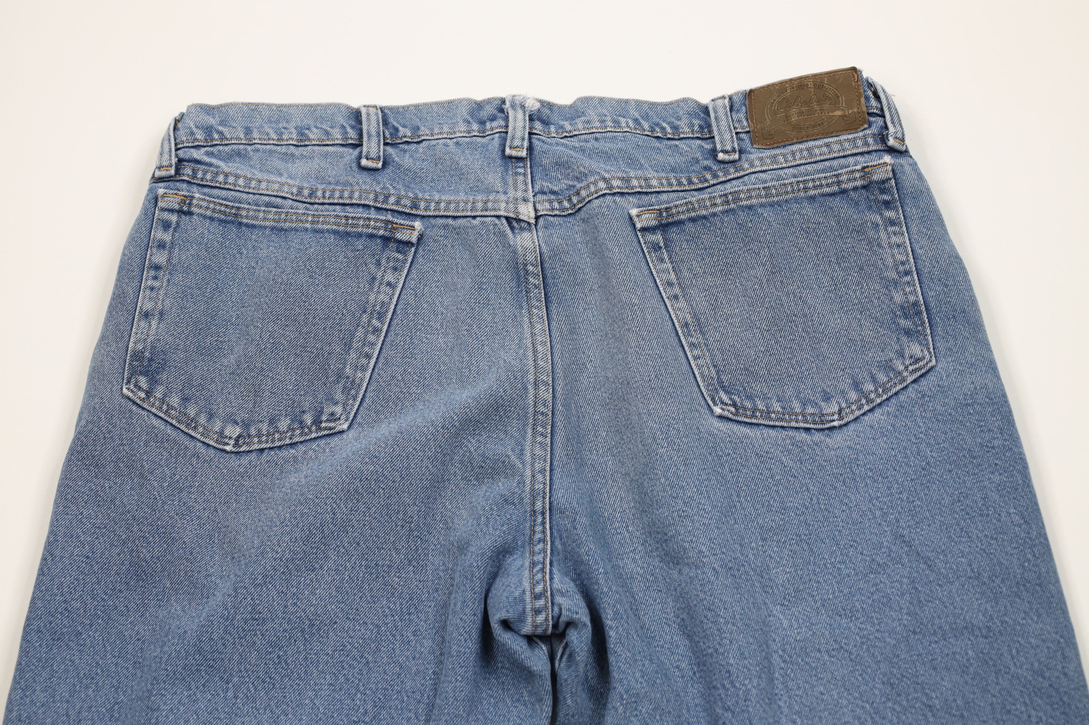 Cabelas Vintage Cabelas Flannel Lined Straight Leg Denim Jeans Size US 38 / EU 54 - 12 Thumbnail
