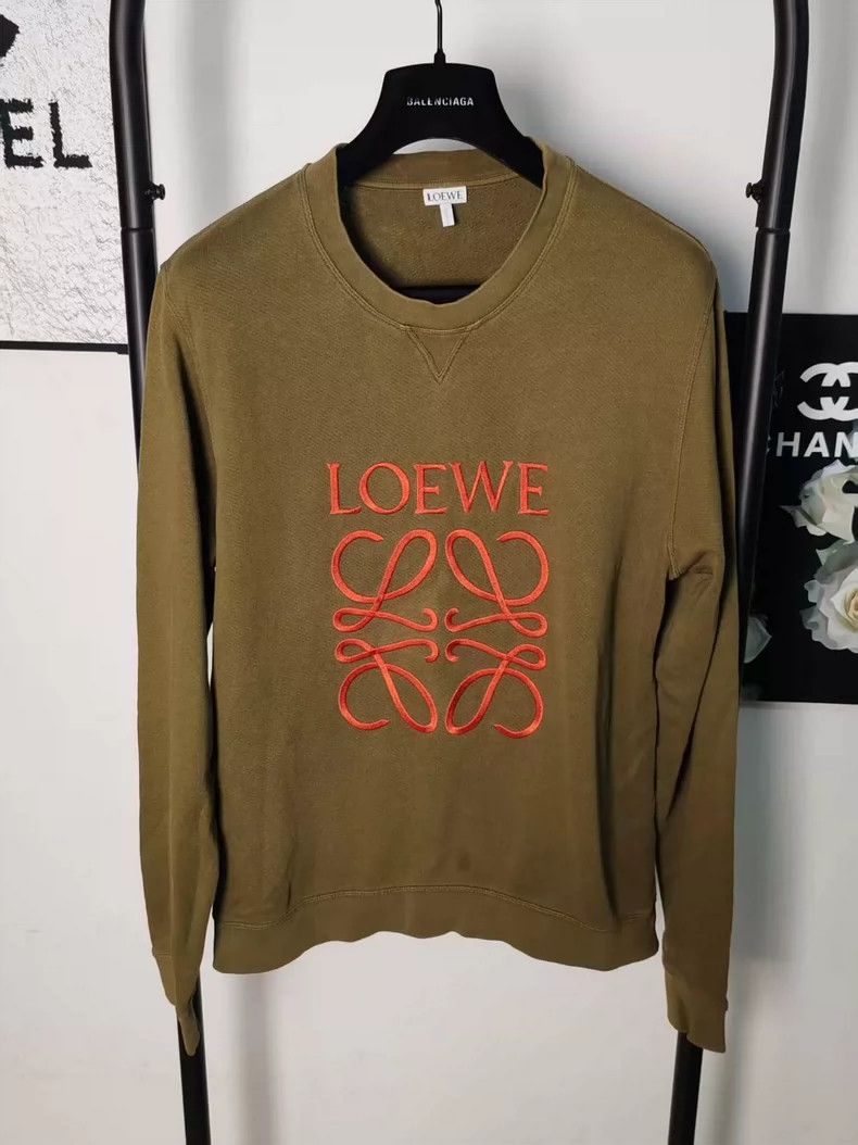 Loewe LOEWE Embroidered logo hoodie Size S / US 4 / IT 40 - 1 Thumbnail